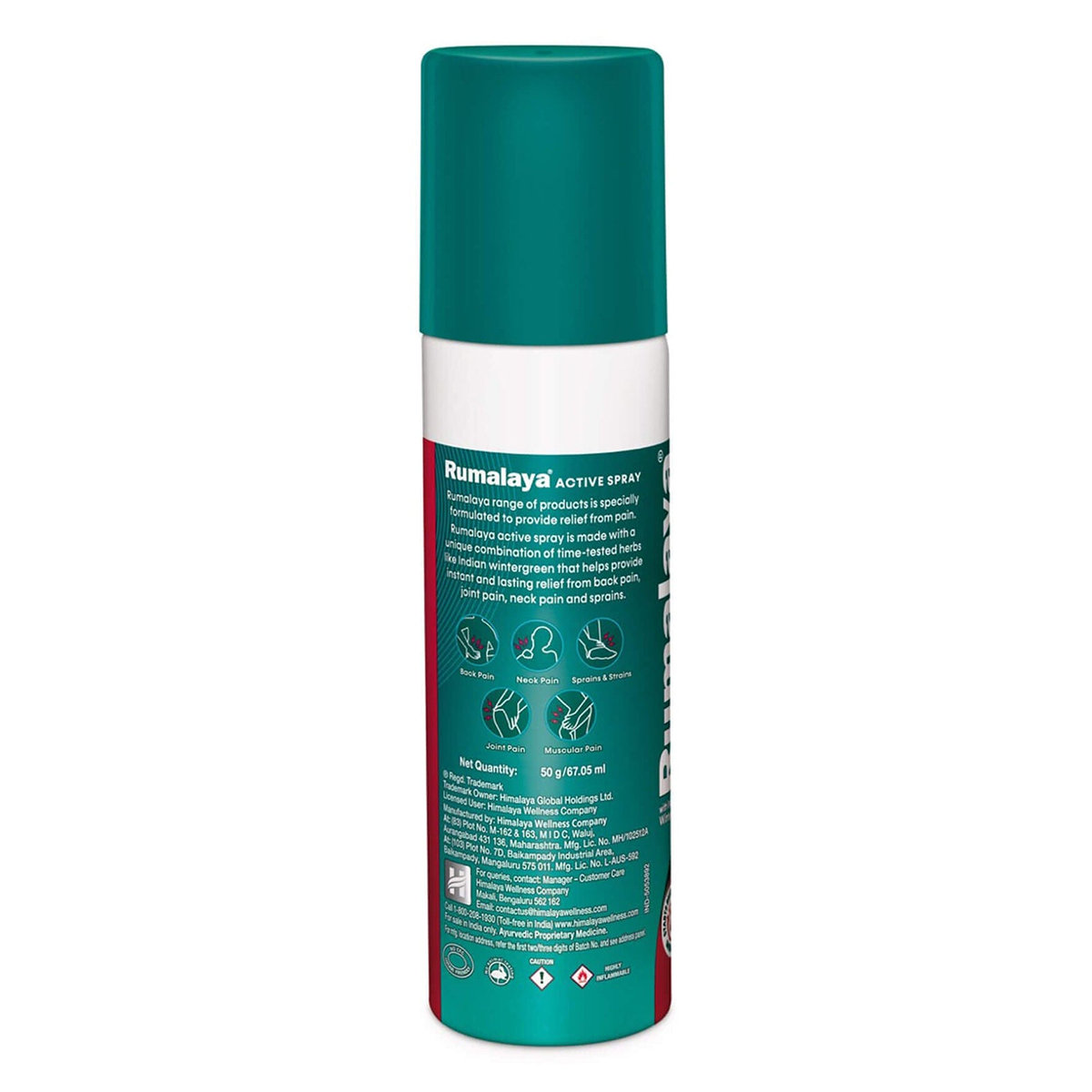 Himalaya Rumalaya Active Spray, 50gm/67.05 ml, Pack of 1 Himalaya Rumalaya Active Spray, 50gm/67.05 ml, Pack of 1