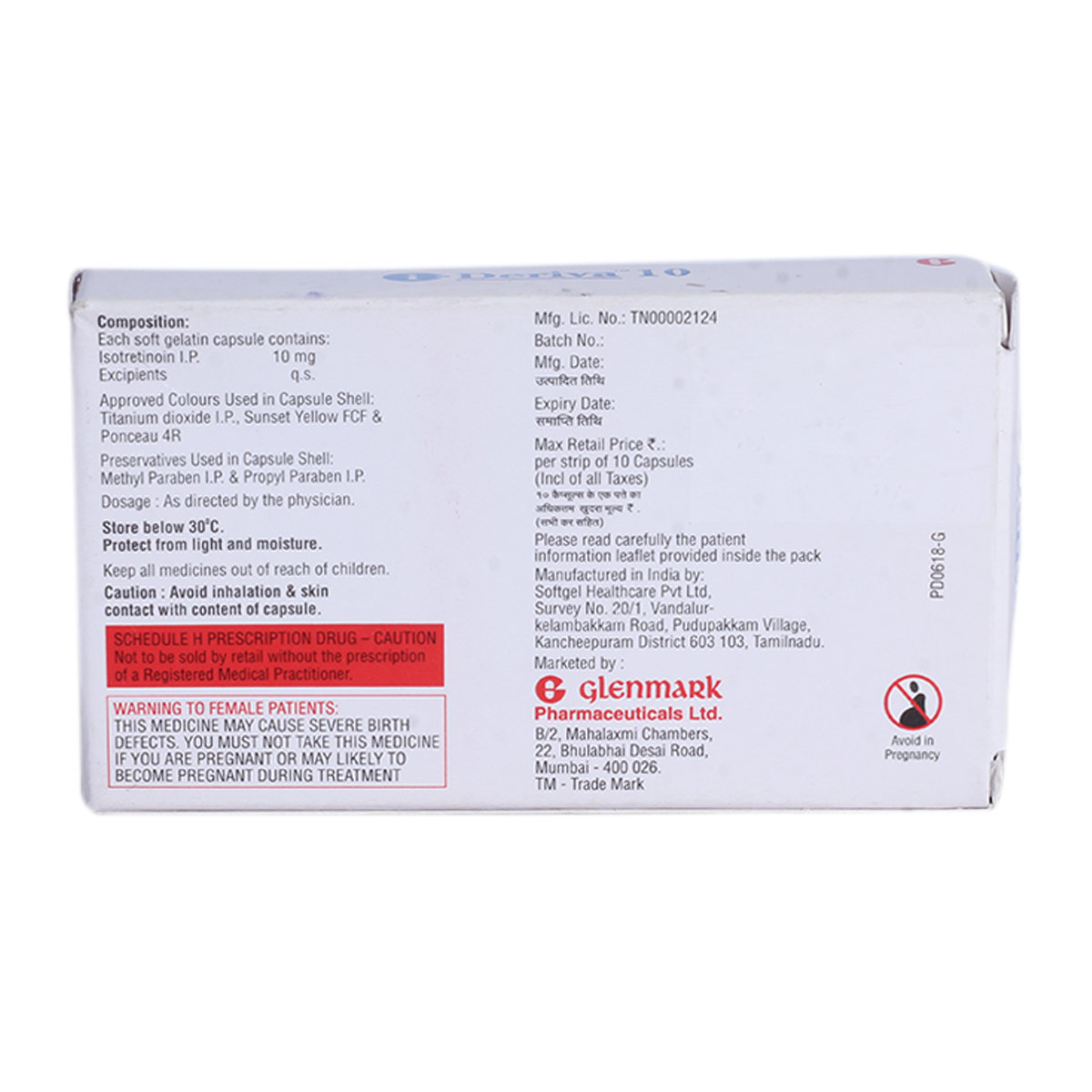 I-Deriva 10 Capsule 10's, Pack of 10 CAPSULES I-Deriva 10 Capsule 10's, Pack of 10 CAPSULES