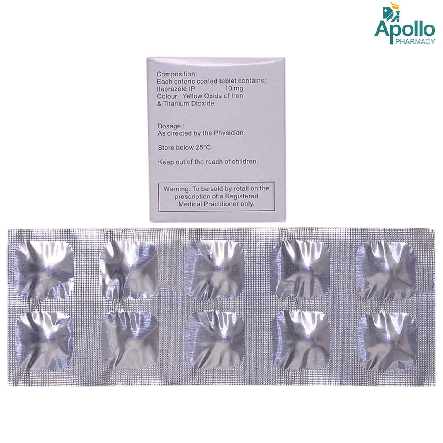Ilapro 10 Tablet 10's, Pack of 10 TABLETS Ilapro 10 Tablet 10's, Pack of 10 TABLETS