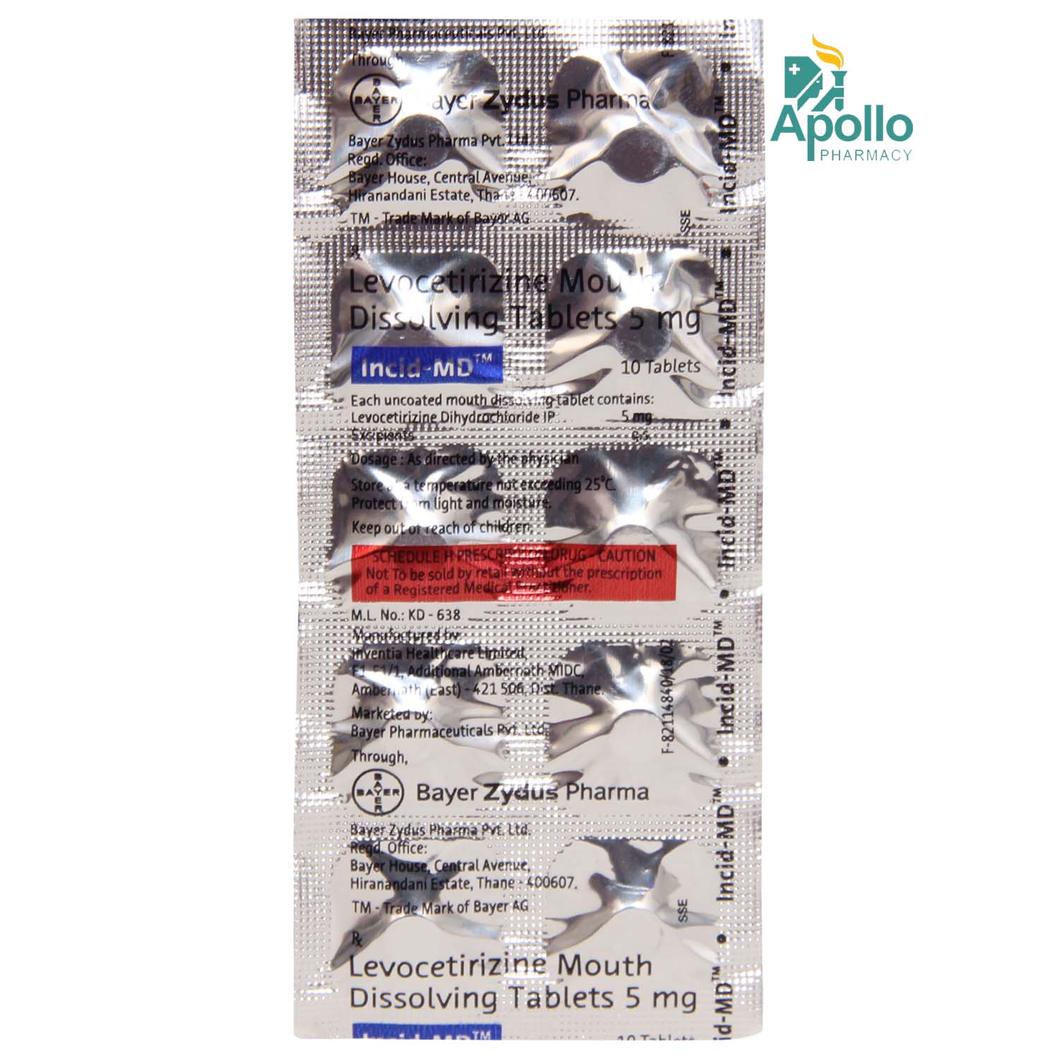 Incid-MD Tablet 10's, Pack of 10 TABLETS Incid-MD Tablet 10's, Pack of 10 TABLETS