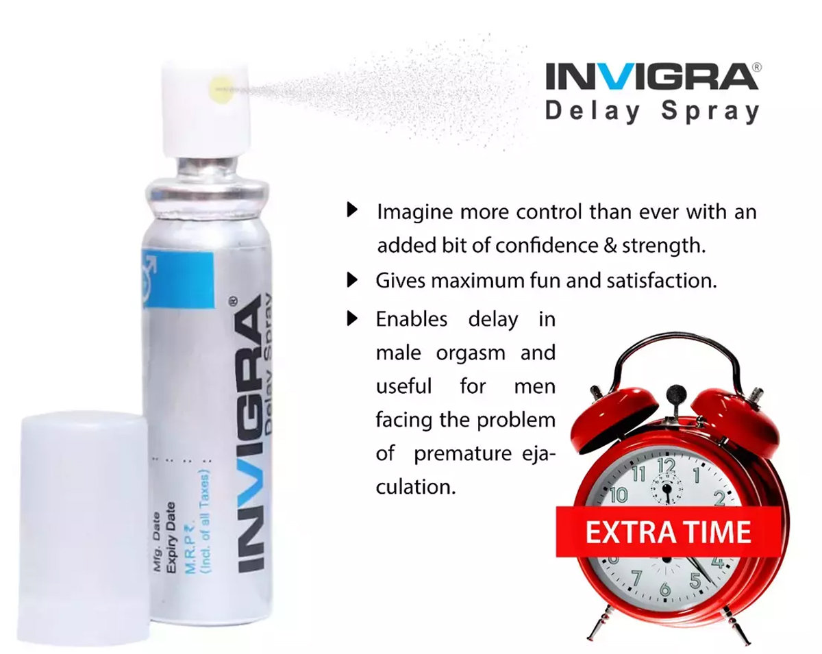 Invigra Delay Spray for Men, 12 gm, Pack of 1 Invigra Delay Spray for Men, 12 gm, Pack of 1