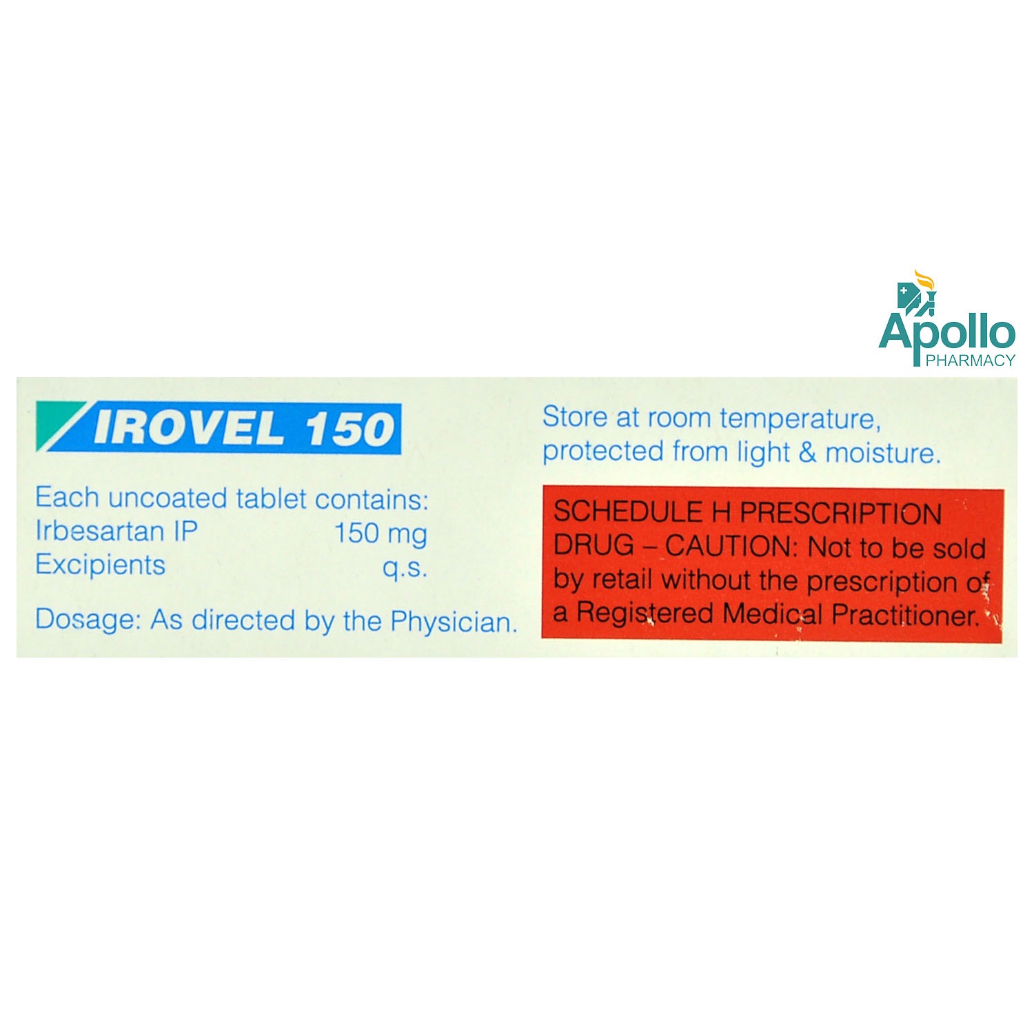 Irovel 150 Tablet 10's, Pack of 10 TABLETS Irovel 150 Tablet 10's, Pack of 10 TABLETS