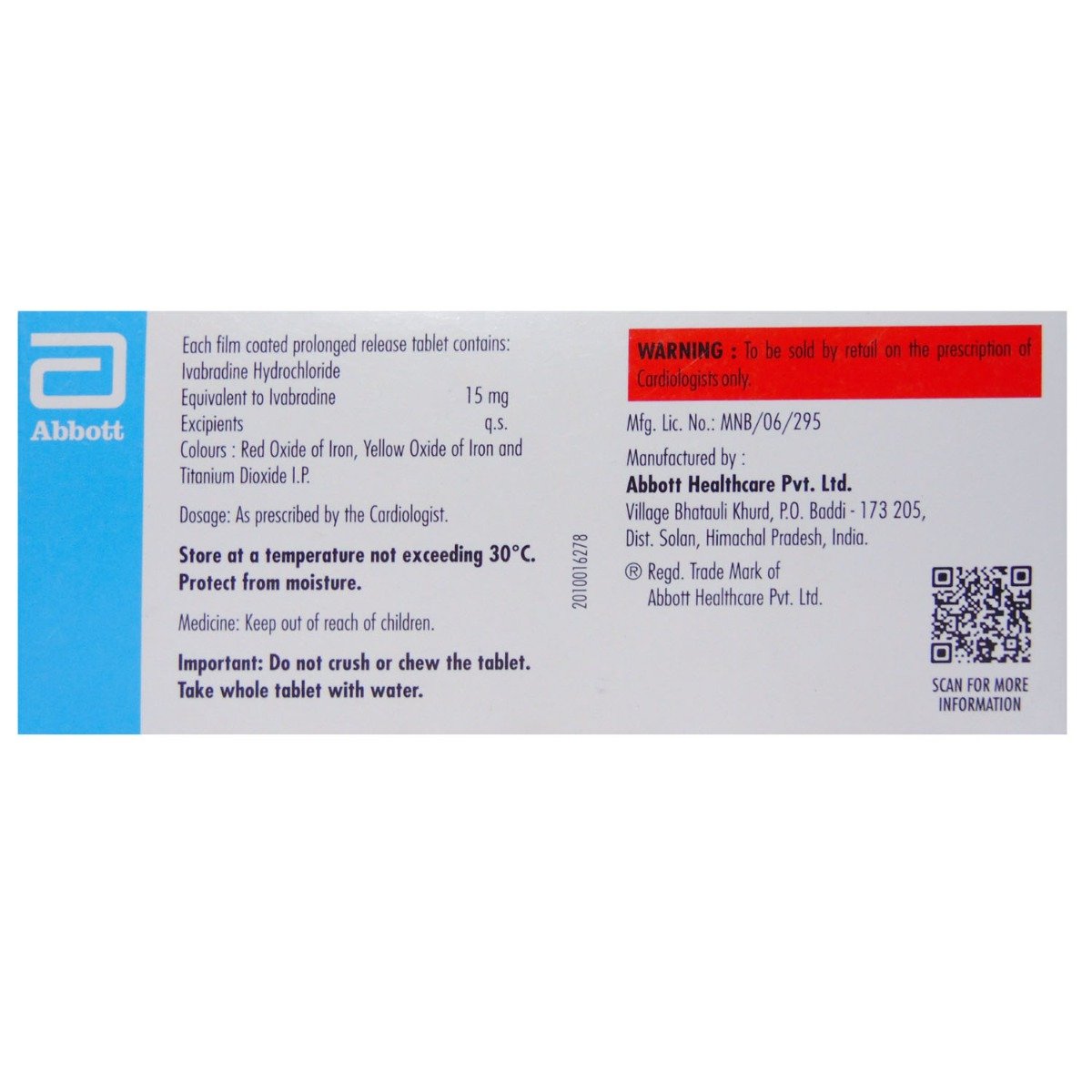 Ivabid OD 15 mg Tablet 10's, Pack of 10 TabletS Ivabid OD 15 mg Tablet 10's, Pack of 10 TabletS