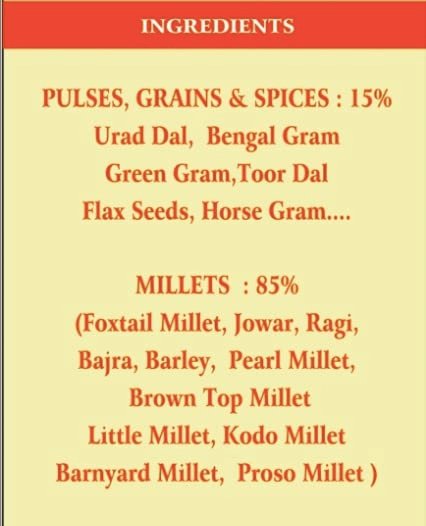 Jeeni Junior Millet Traditional Mix Powder, 500 gm, Pack of 1 Jeeni Junior Millet Traditional Mix Powder, 500 gm, Pack of 1