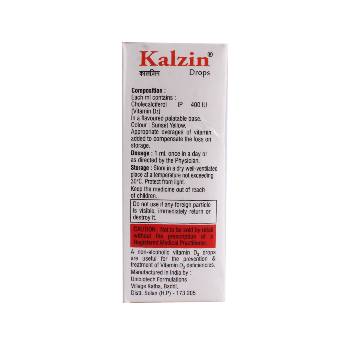 Kalzin Oral Drops 30 ml, Pack of 1 Kalzin Oral Drops 30 ml, Pack of 1