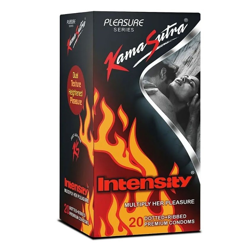 Kamasutra Intensity Condoms, 20 Count, Pack of 1 Kamasutra Intensity Condoms, 20 Count, Pack of 1