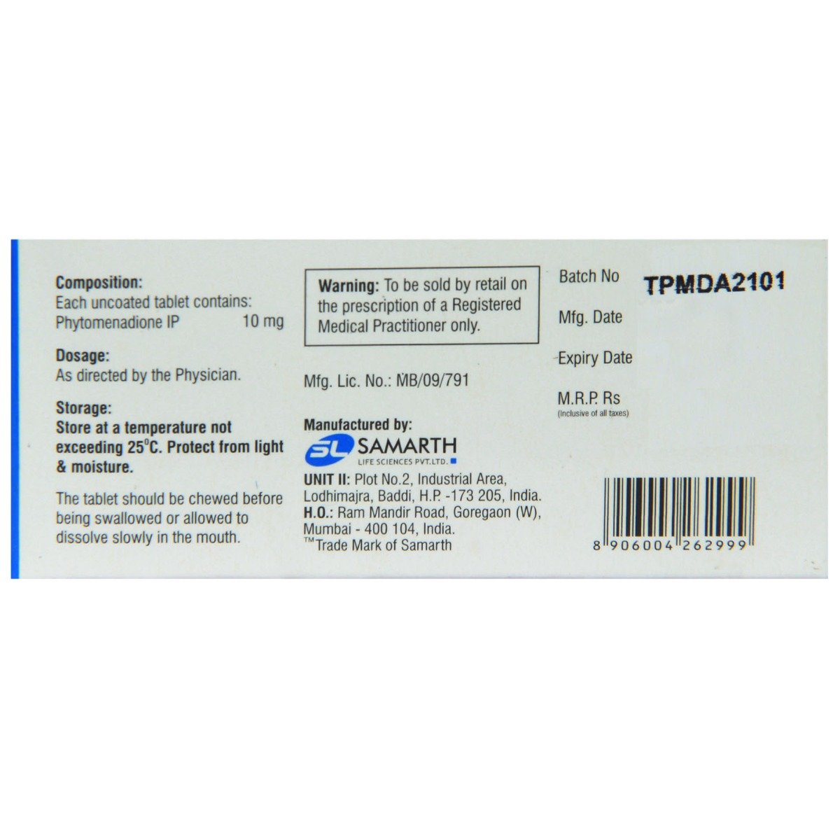 Kenadion 10 mg Tablet 10's, Pack of 10 TabletS Kenadion 10 mg Tablet 10's, Pack of 10 TabletS