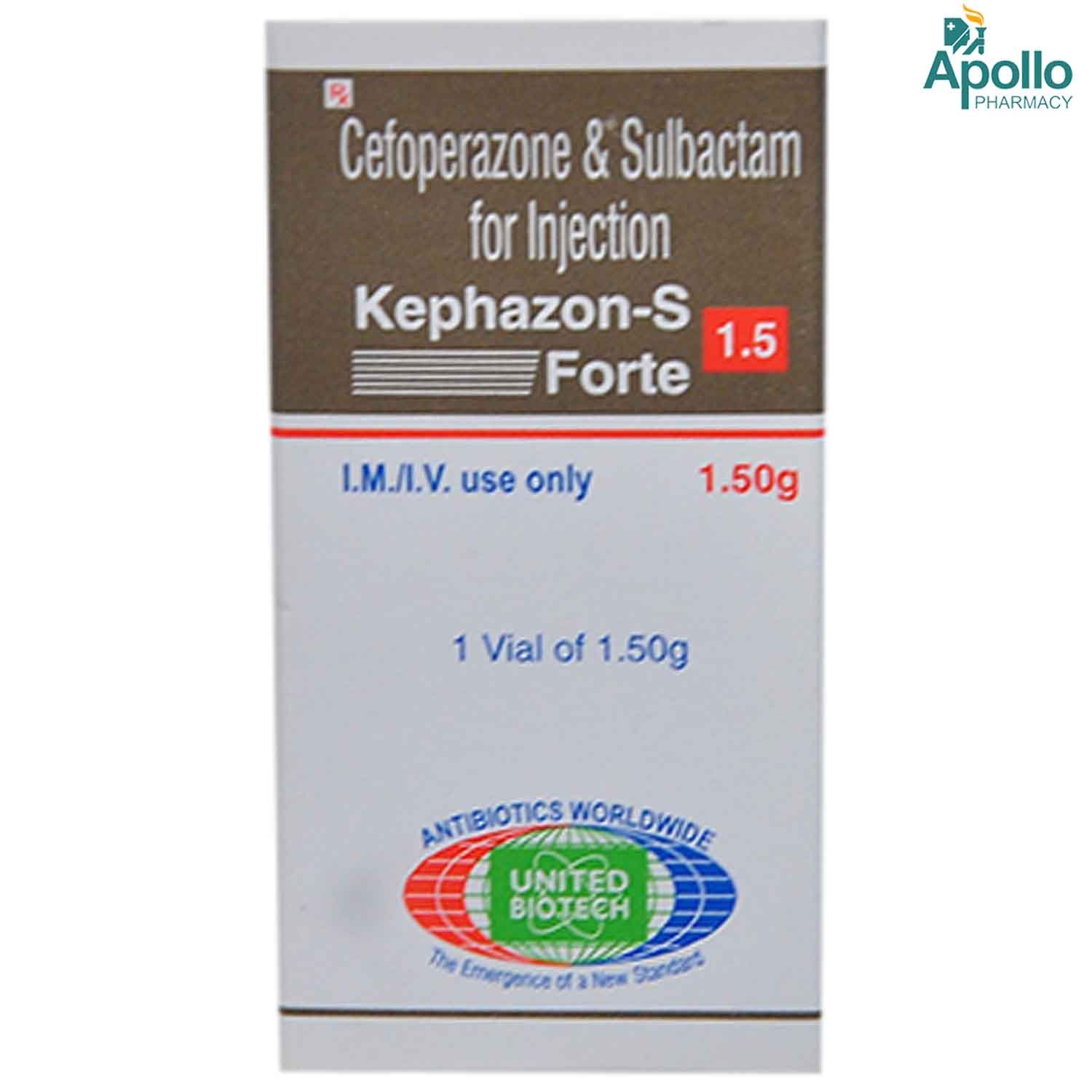 KEPHAZONS FORTE INJECTION 1.50GM, Pack of 1 INJECTION KEPHAZONS FORTE INJECTION 1.50GM, Pack of 1 INJECTION
