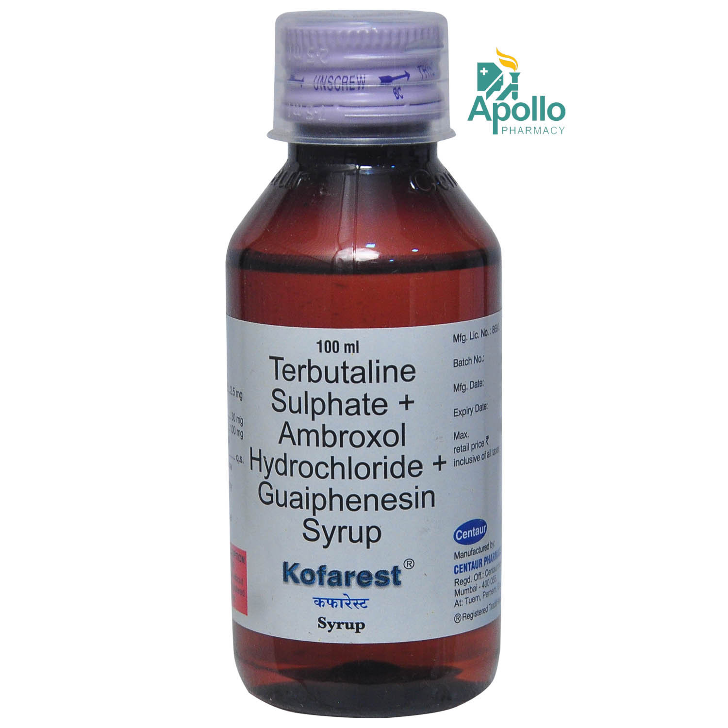 Kofarest Syrup 100 ml, Pack of 1 Syrup Kofarest Syrup 100 ml, Pack of 1 Syrup