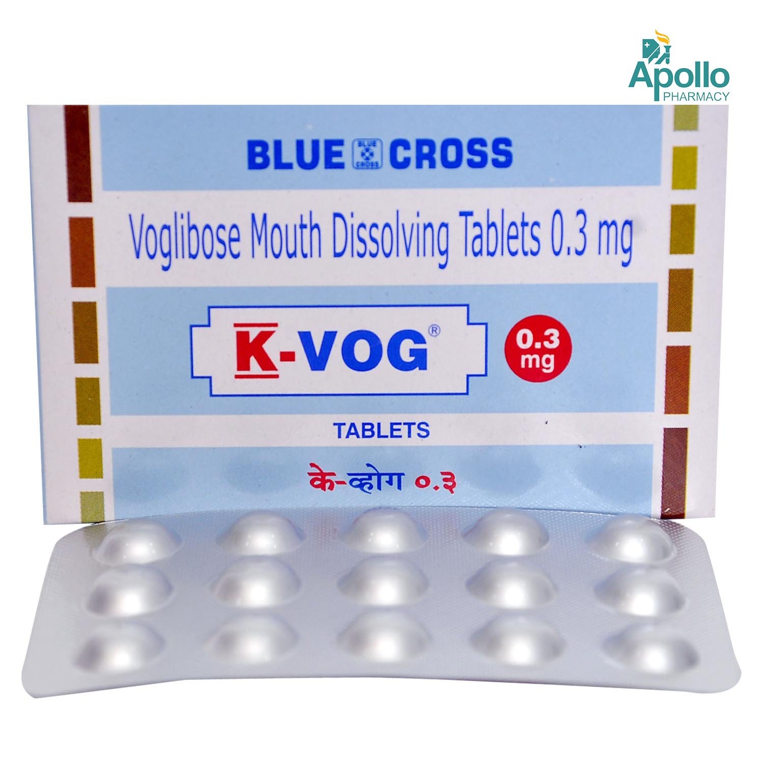 K Vog 0.3 mg Tablet 15's, Pack of 15 TabletS K Vog 0.3 mg Tablet 15's, Pack of 15 TabletS
