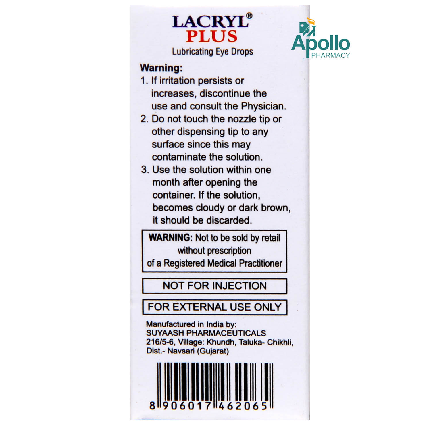 Lacryl Plus Eye Drops 10 ml, Pack of 1 Eye Drops Lacryl Plus Eye Drops 10 ml, Pack of 1 Eye Drops