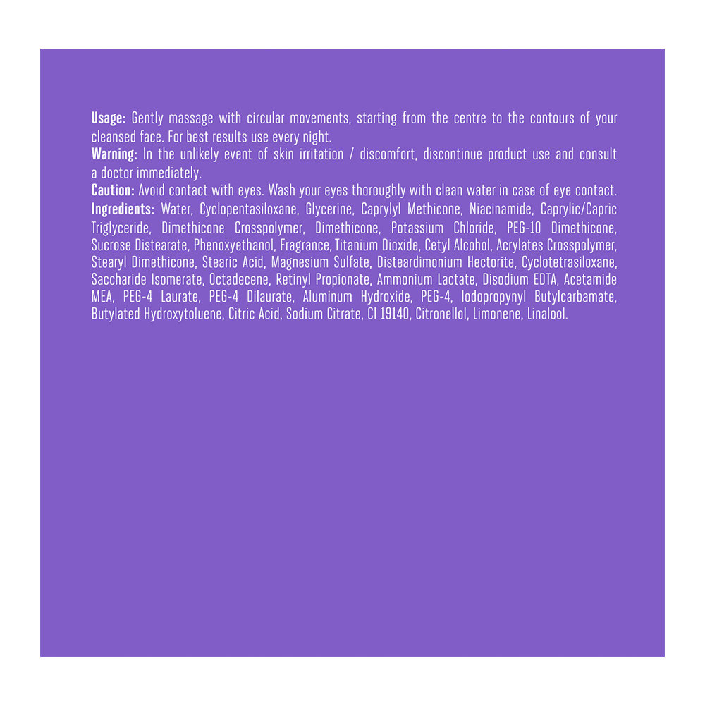 Lakme Youth Infinity Night Creme 50 gm | Pro-Retinol C Complex | Improves Skin Firmness | Gives Youthful & Firmer Skin | For All Skin Type, Pack of 1 Lakme Youth Infinity Night Creme 50 gm | Pro-Retinol C Complex | Improves Skin Firmness | Gives Youthful & Firmer Skin | For All Skin Type, Pack of 1