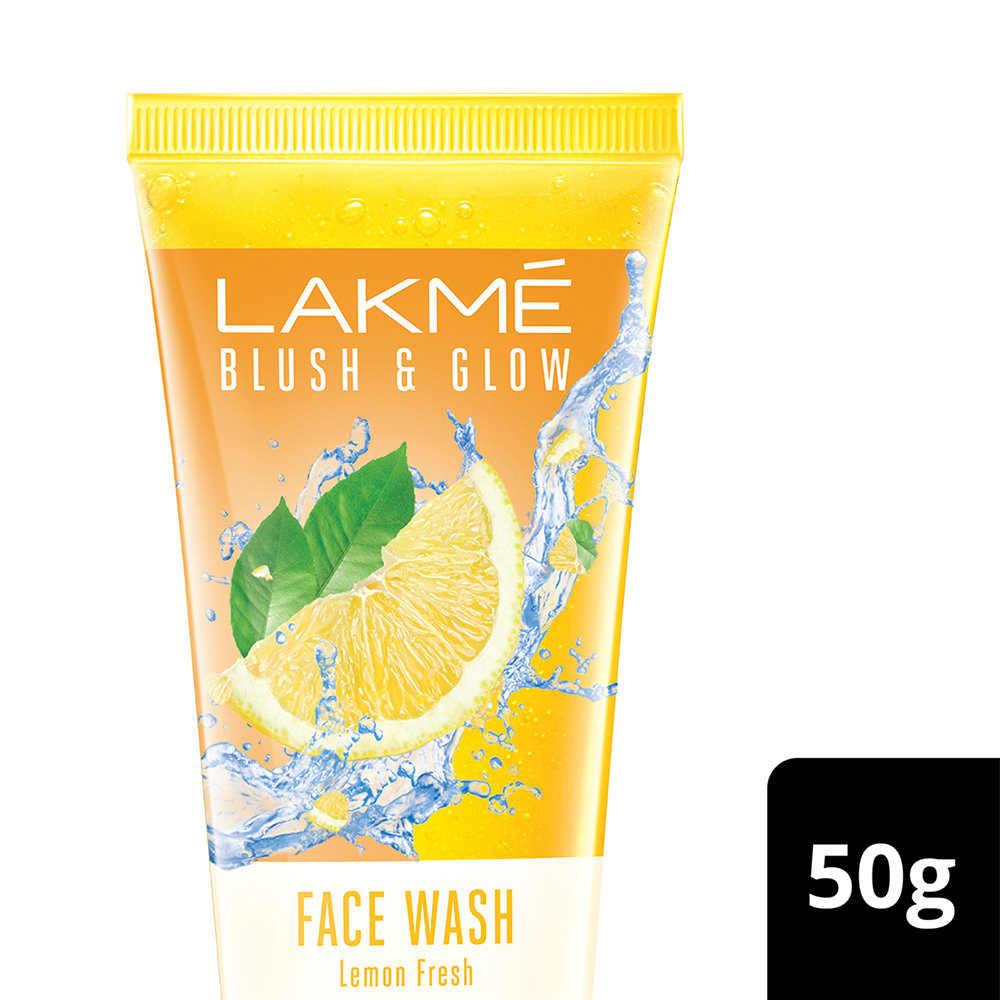 Lakme Blush & Glow Lmeon Fresh Face Wash 50 gm | With Lemon Extracts | Gentle Cleansing | For Refreshed Skin, Pack of 1 Lakme Blush & Glow Lmeon Fresh Face Wash 50 gm | With Lemon Extracts | Gentle Cleansing | For Refreshed Skin, Pack of 1
