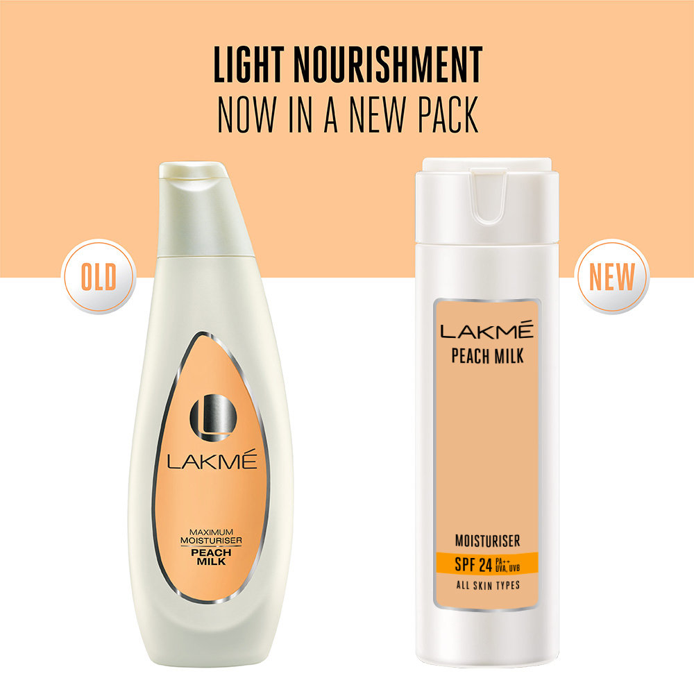 Lakme Peach Milk Intense Moisturiser SPF 24 PA++ UVA-UVB, 200 ml, Pack of 1 Lakme Peach Milk Intense Moisturiser SPF 24 PA++ UVA-UVB, 200 ml, Pack of 1