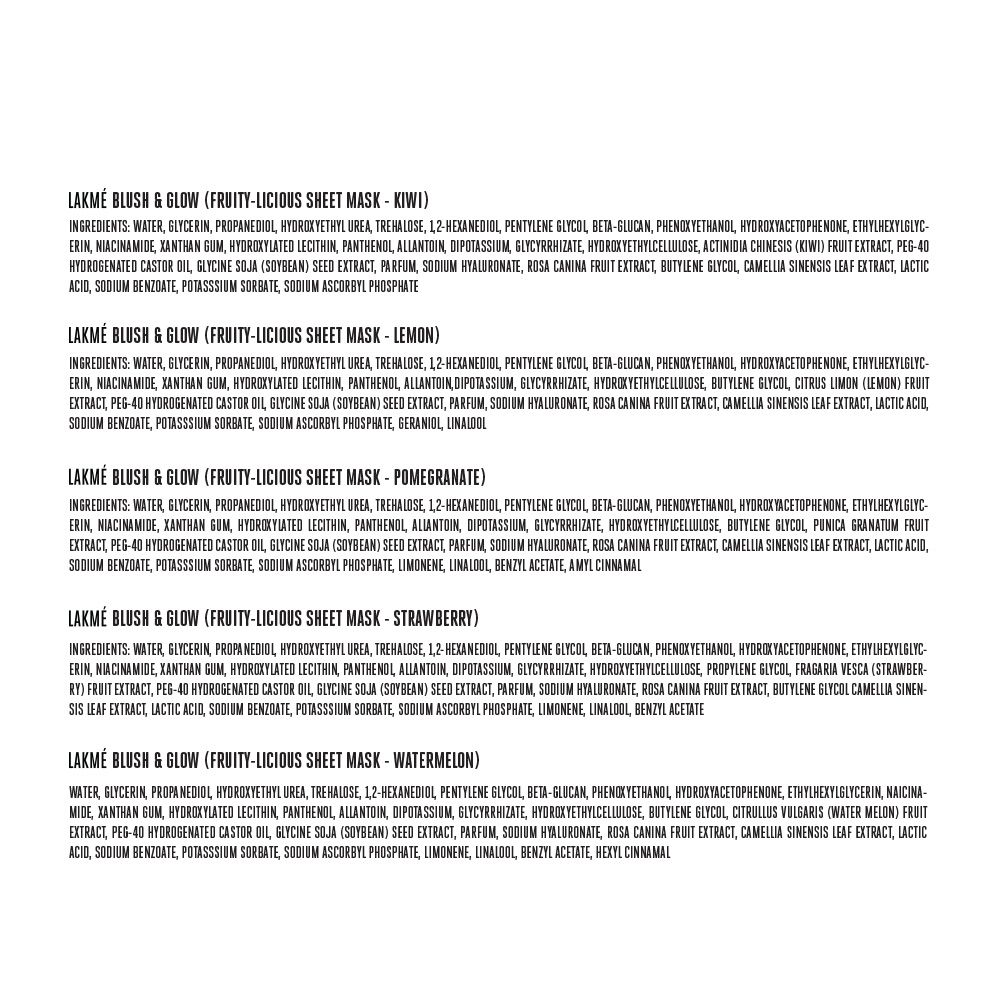 Lakme Blush & Glow Strawberry Blast Sheet Mask 25 ml | With Pure Strawberry Extract | Fruit Facial Like Glow In 15 Min | Gives Rejuvenated Feel, Pack of 1 Lakme Blush & Glow Strawberry Blast Sheet Mask 25 ml | With Pure Strawberry Extract | Fruit Facial Like Glow In 15 Min | Gives Rejuvenated Feel, Pack of 1