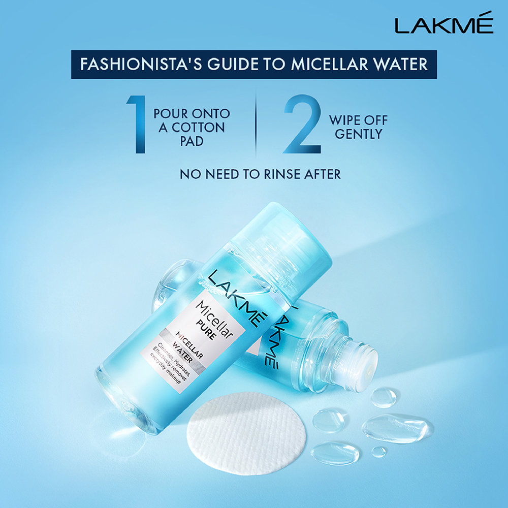 Lakme Micellar Pure Micellar Water, 100 ml, Pack of 1 Lakme Micellar Pure Micellar Water, 100 ml, Pack of 1