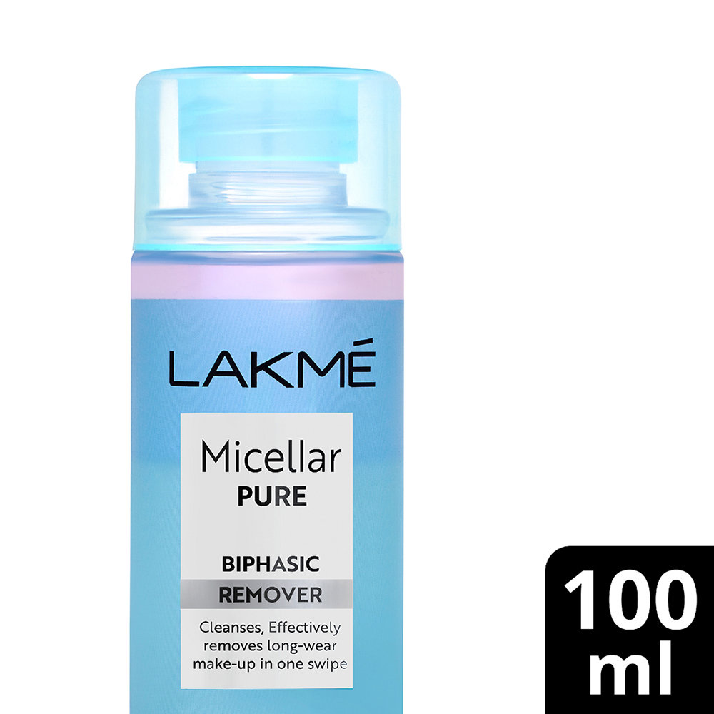 Lakme Micellar Pure Biphasic Makeup Remover, 100 ml, Pack of 1 Lakme Micellar Pure Biphasic Makeup Remover, 100 ml, Pack of 1