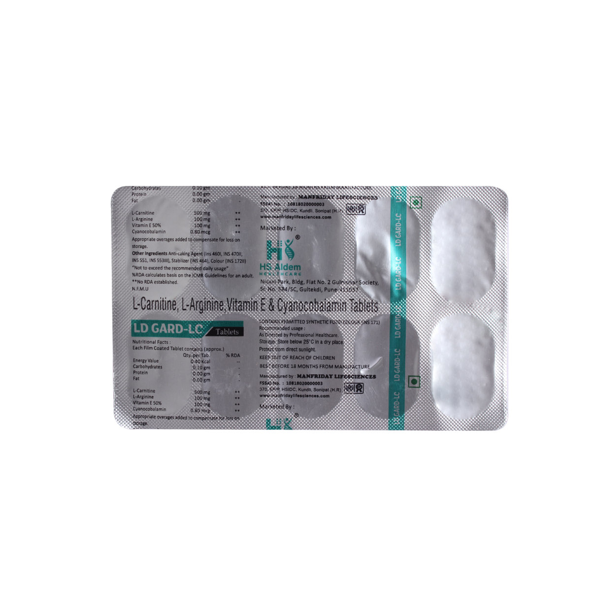 LD Gard-LC Tablet 10's, Pack of 10 TABLETS LD Gard-LC Tablet 10's, Pack of 10 TABLETS