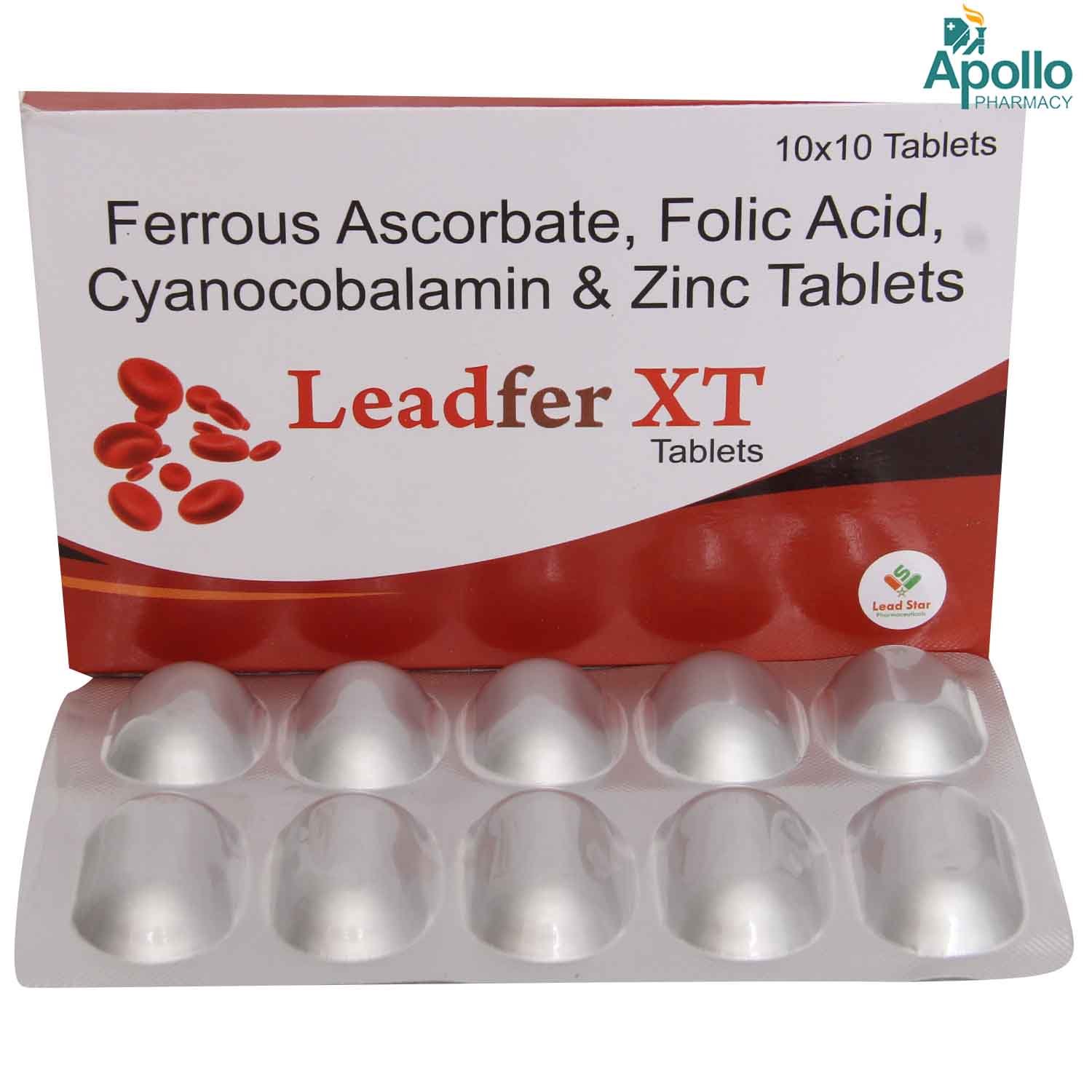 Leadfer XT Tablet 10's, Pack of 10 TABLETS Leadfer XT Tablet 10's, Pack of 10 TABLETS