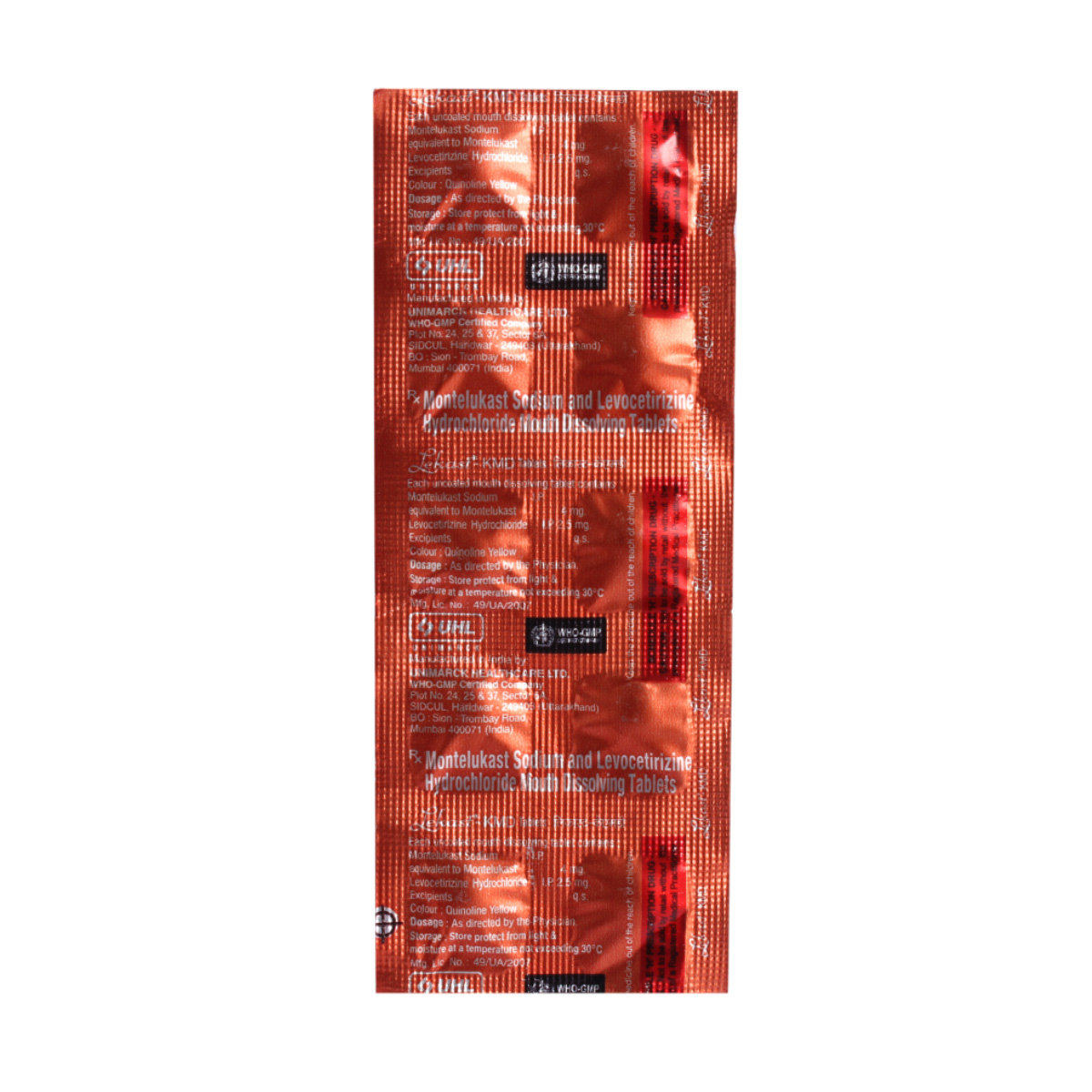 Lekast KMD Tablet 10's, Pack of 10 TabletS Lekast KMD Tablet 10's, Pack of 10 TabletS