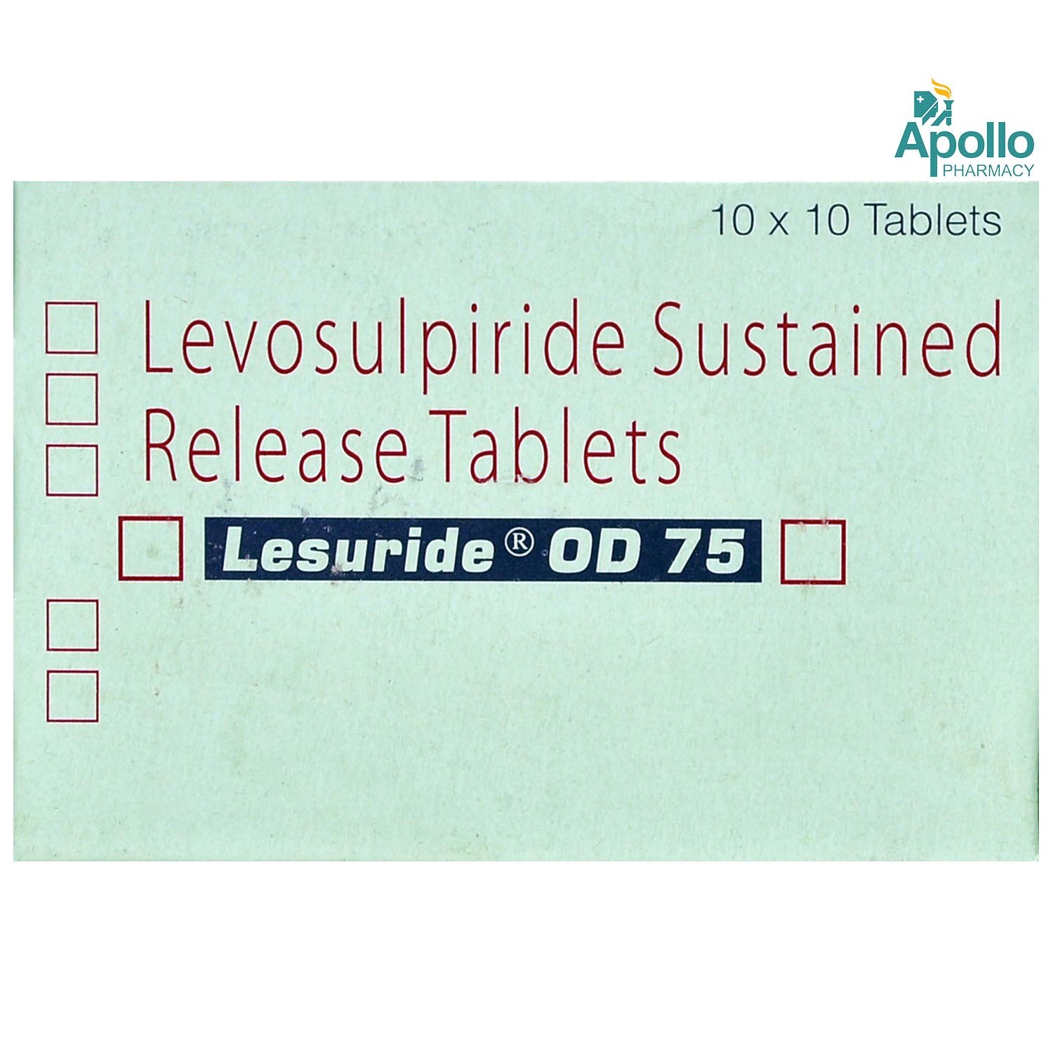 Lesuride OD 75 Tablet 10's, Pack of 10 TABLETS Lesuride OD 75 Tablet 10's, Pack of 10 TABLETS