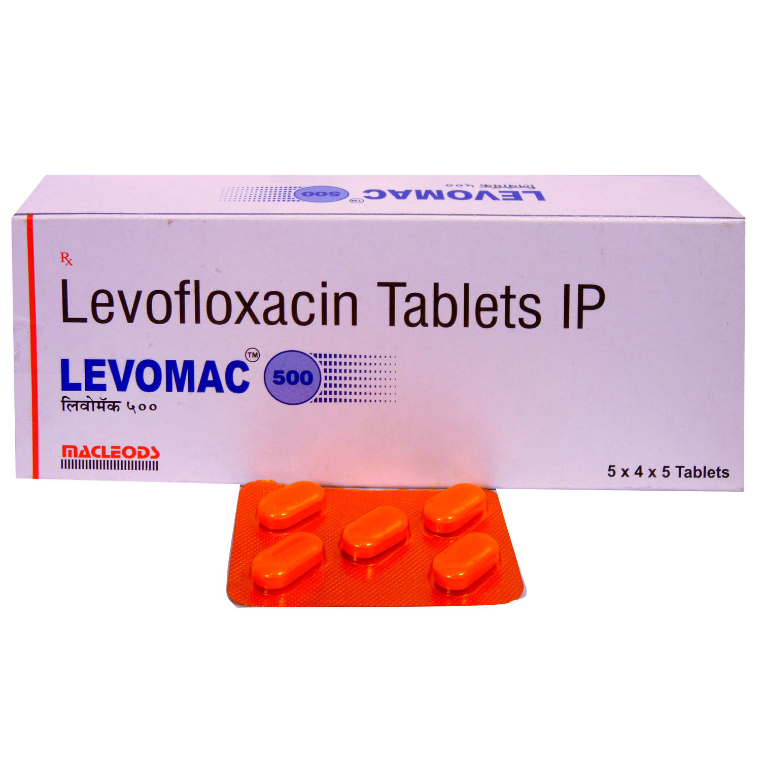 Levomac 500 mg Tablet 5's, Pack of 5 TABLETS Levomac 500 mg Tablet 5's, Pack of 5 TABLETS