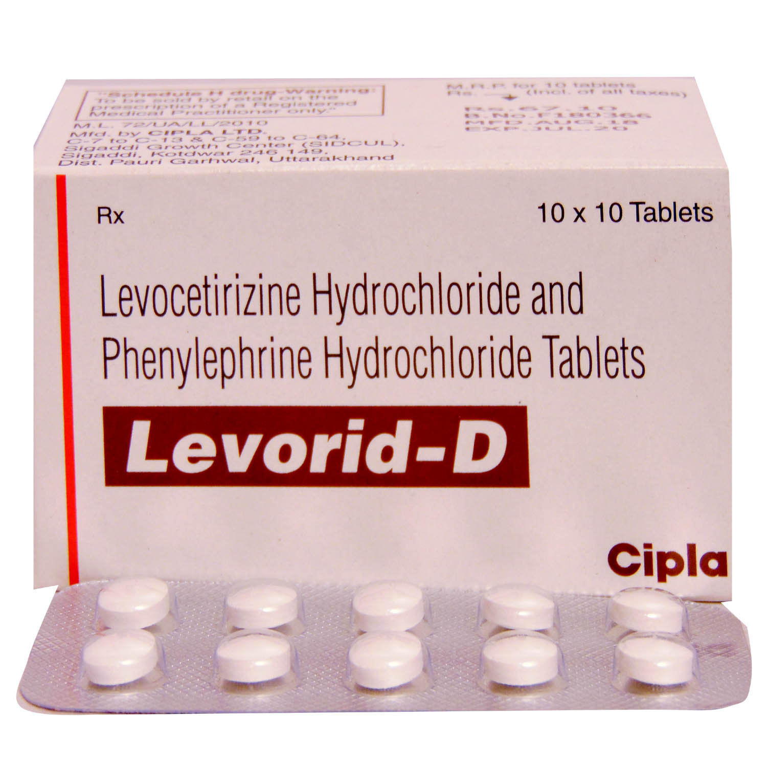 Levorid-D Tablet 10's, Pack of 10 TABLETS Levorid-D Tablet 10's, Pack of 10 TABLETS