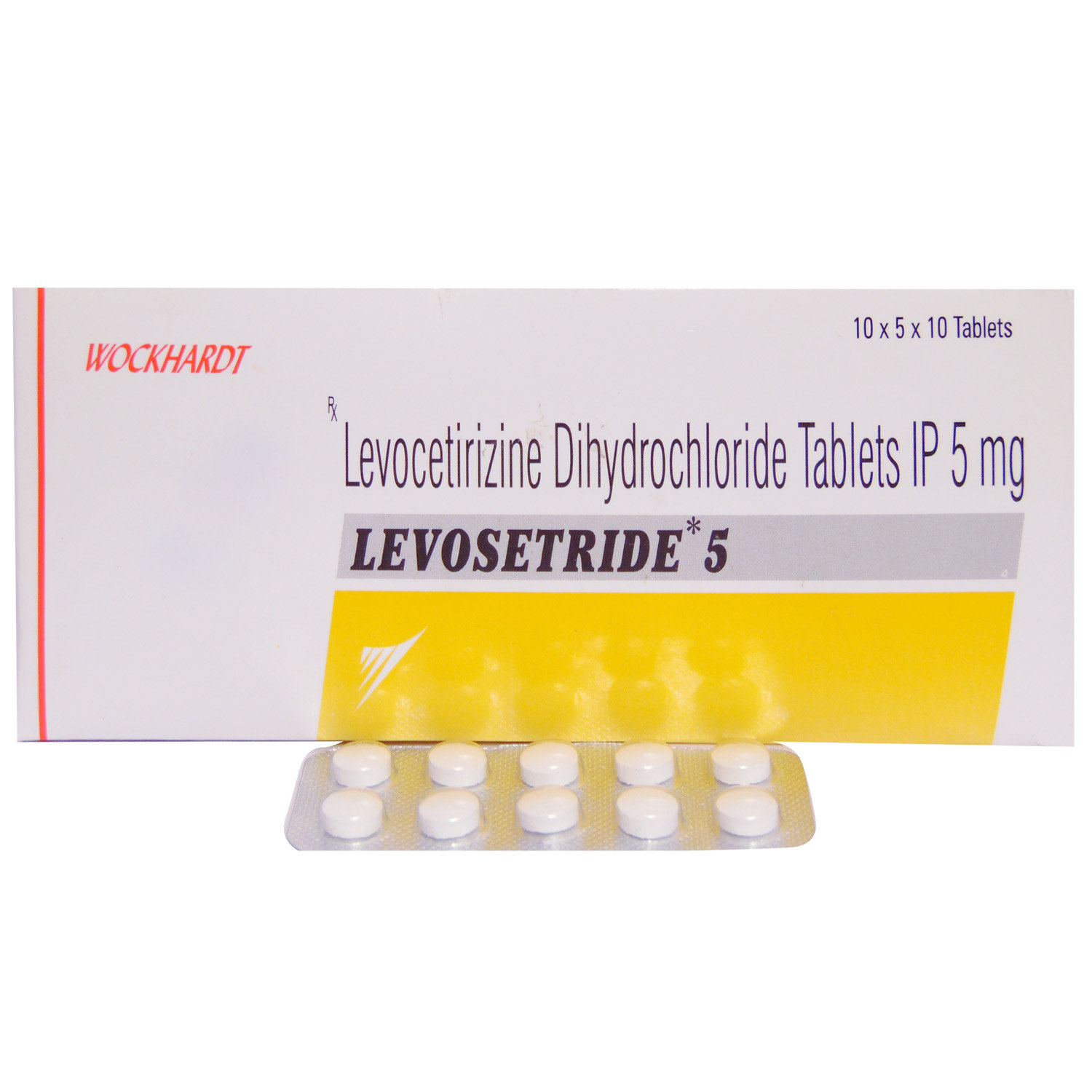 Levosetride 5 mg Tablet 10's, Pack of 10 TABLETS Levosetride 5 mg Tablet 10's, Pack of 10 TABLETS
