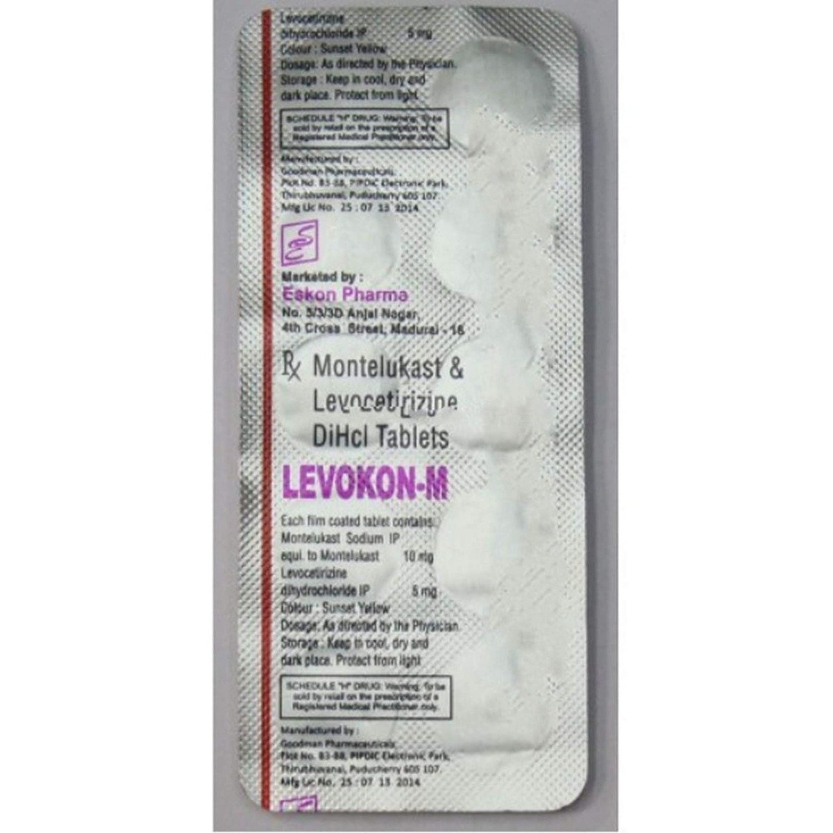 Levokon M Tablet 10's, Pack of 10 TABLETS Levokon M Tablet 10's, Pack of 10 TABLETS