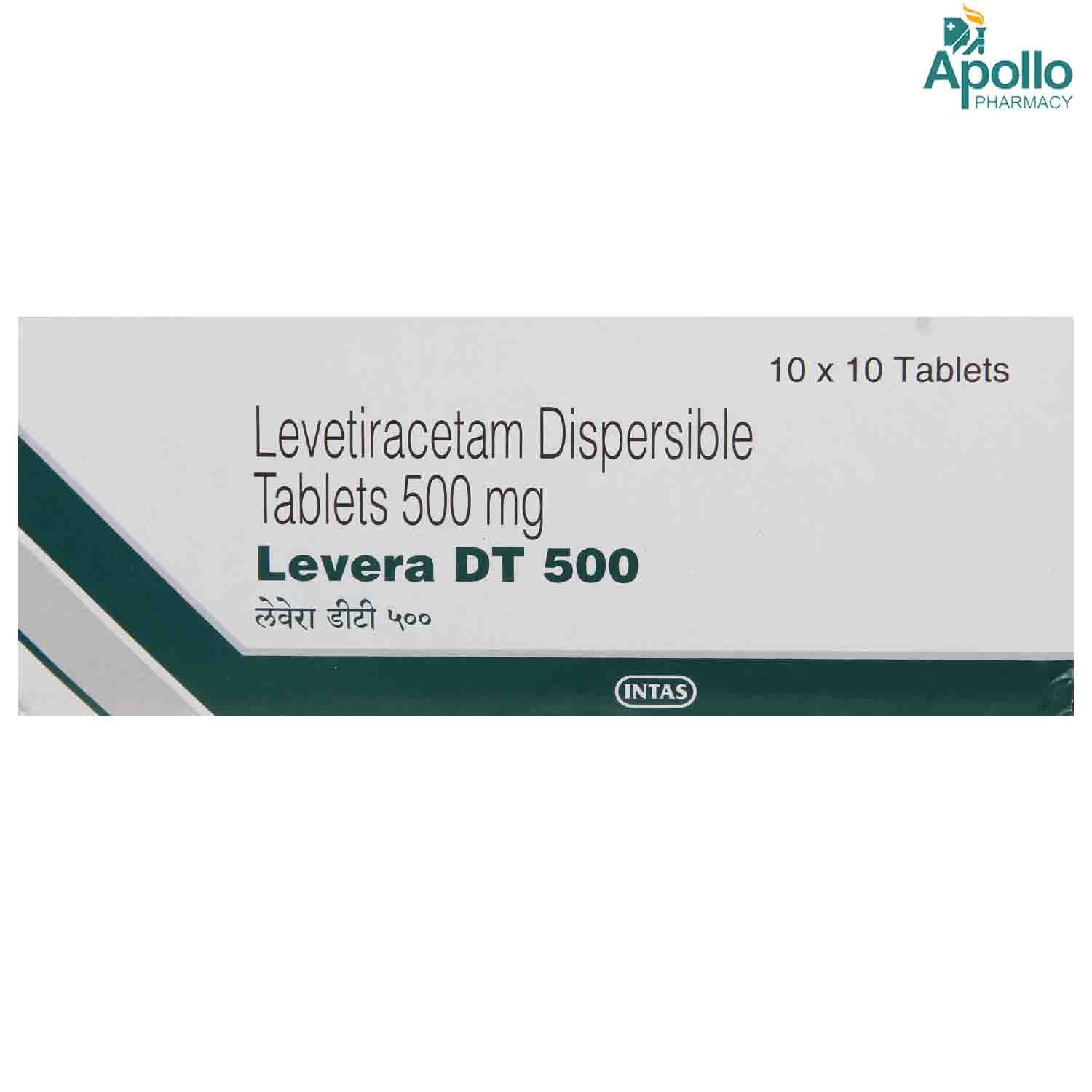 Levera DT 500 Tablet 10's, Pack of 10 TabletS Levera DT 500 Tablet 10's, Pack of 10 TabletS