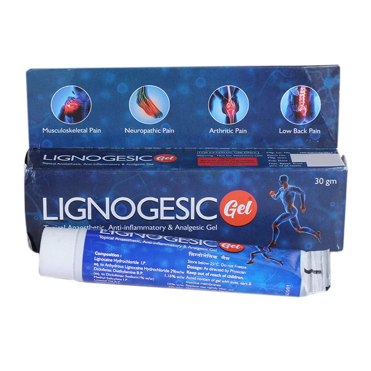 Lignogesic Gel 30gm, Pack of 1 Gel Lignogesic Gel 30gm, Pack of 1 Gel