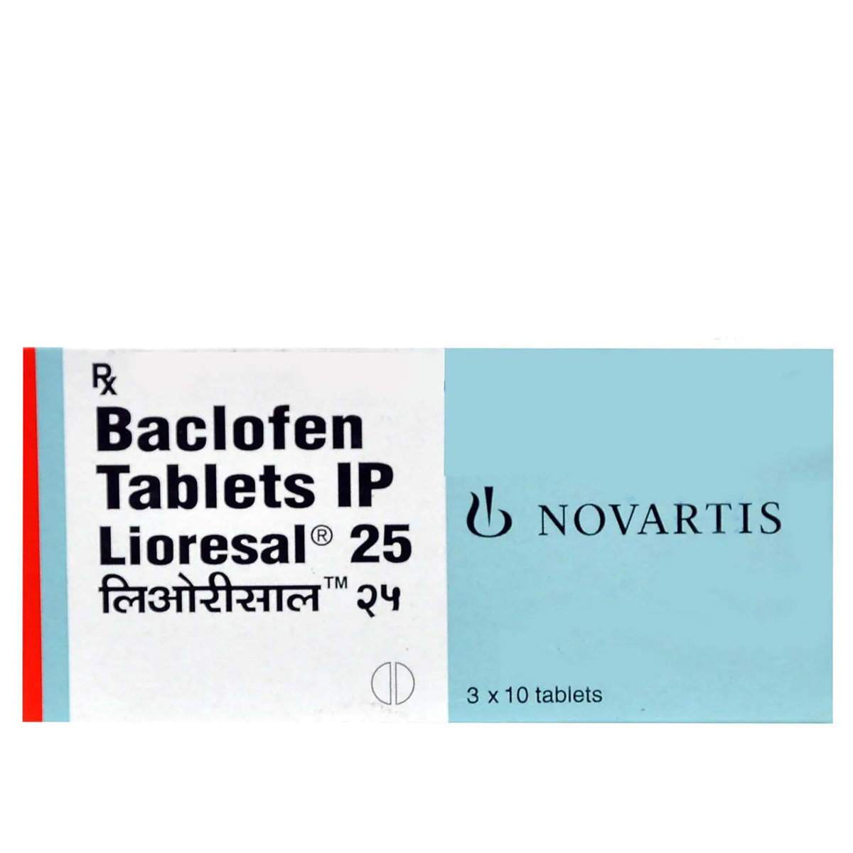 Lioresal 25 Tablet 10's, Pack of 10 TabletS Lioresal 25 Tablet 10's, Pack of 10 TabletS