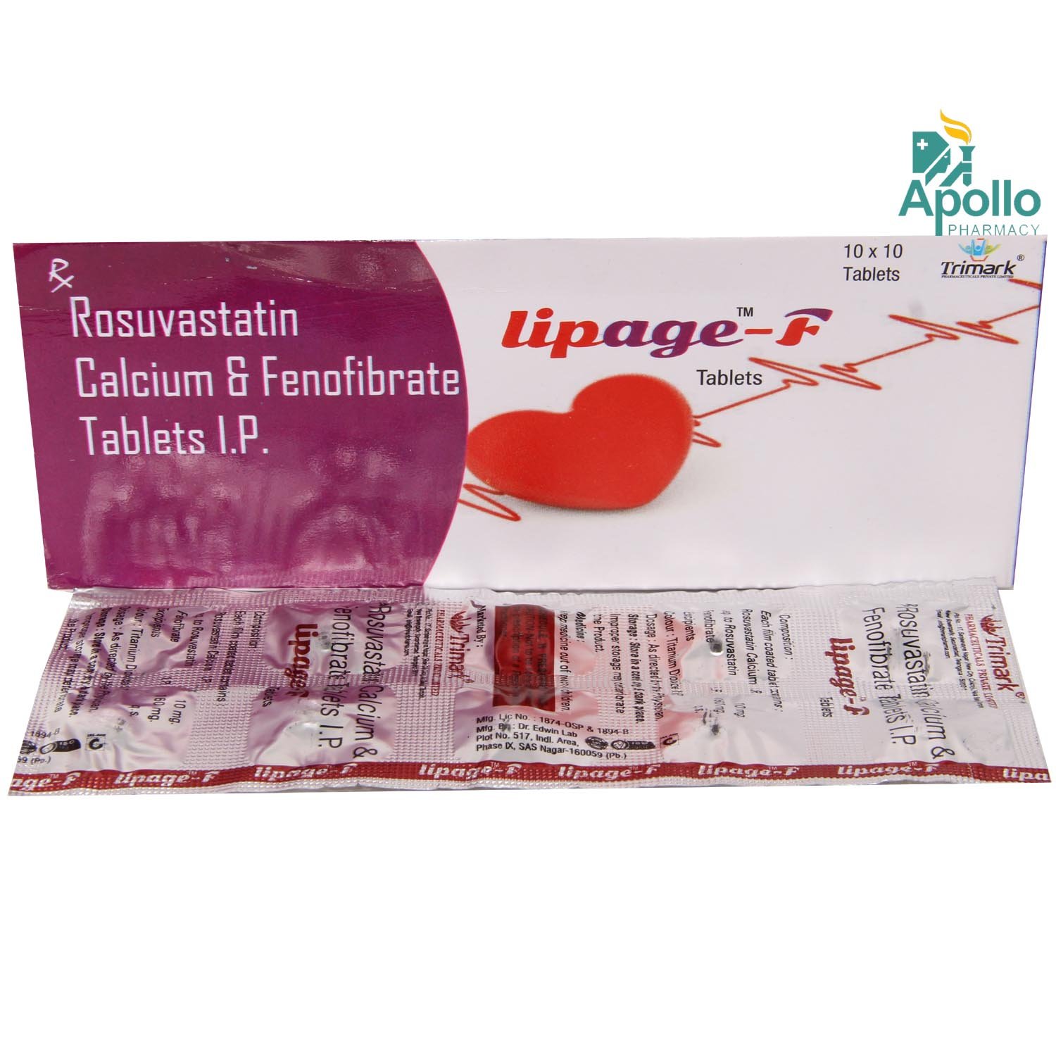 LIPAGE F TABLET 10'S, Pack of 10 TabletS LIPAGE F TABLET 10'S, Pack of 10 TabletS