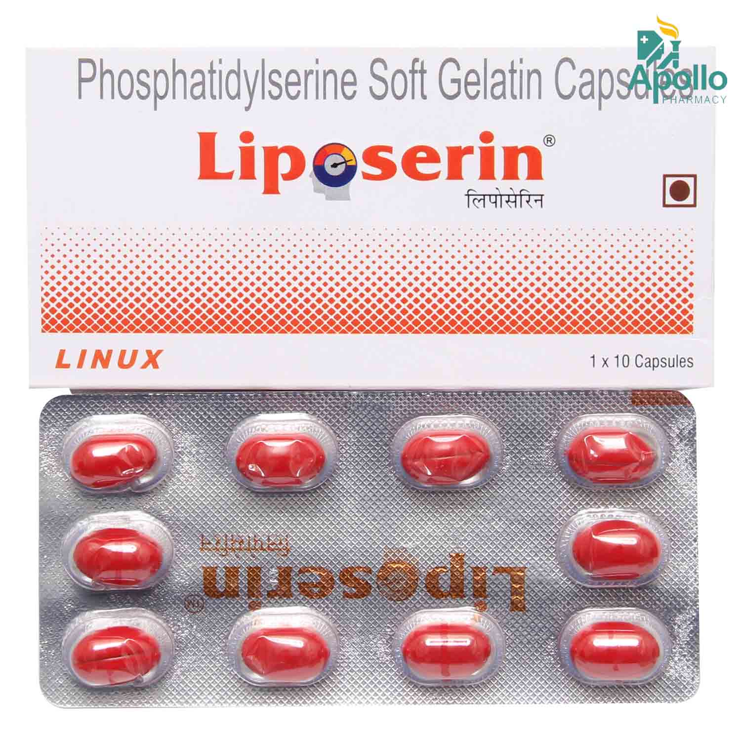 Liposerin Softgel Capsule 10's, Pack of 10 CAPSULES Liposerin Softgel Capsule 10's, Pack of 10 CAPSULES