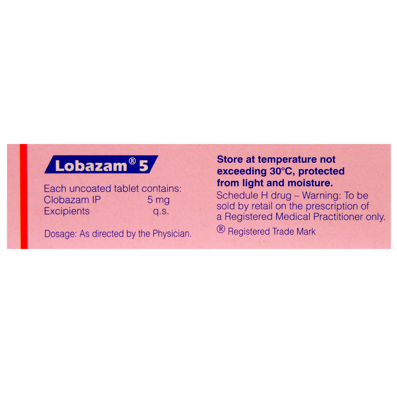 Lobazam 5 Tablet 10's, Pack of 10 TABLETS Lobazam 5 Tablet 10's, Pack of 10 TABLETS