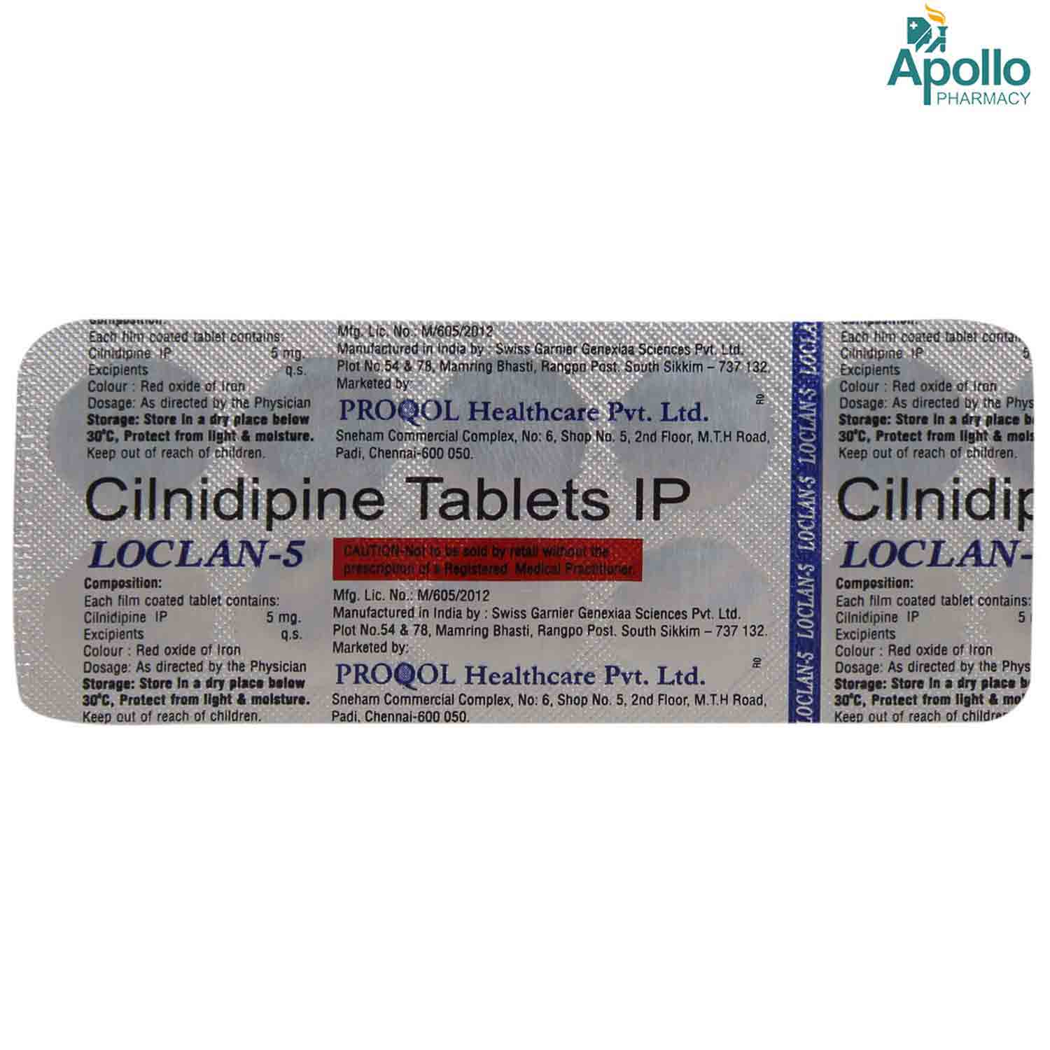 Loclan-5mg Tablet 10's, Pack of 10 TabletS Loclan-5mg Tablet 10's, Pack of 10 TabletS