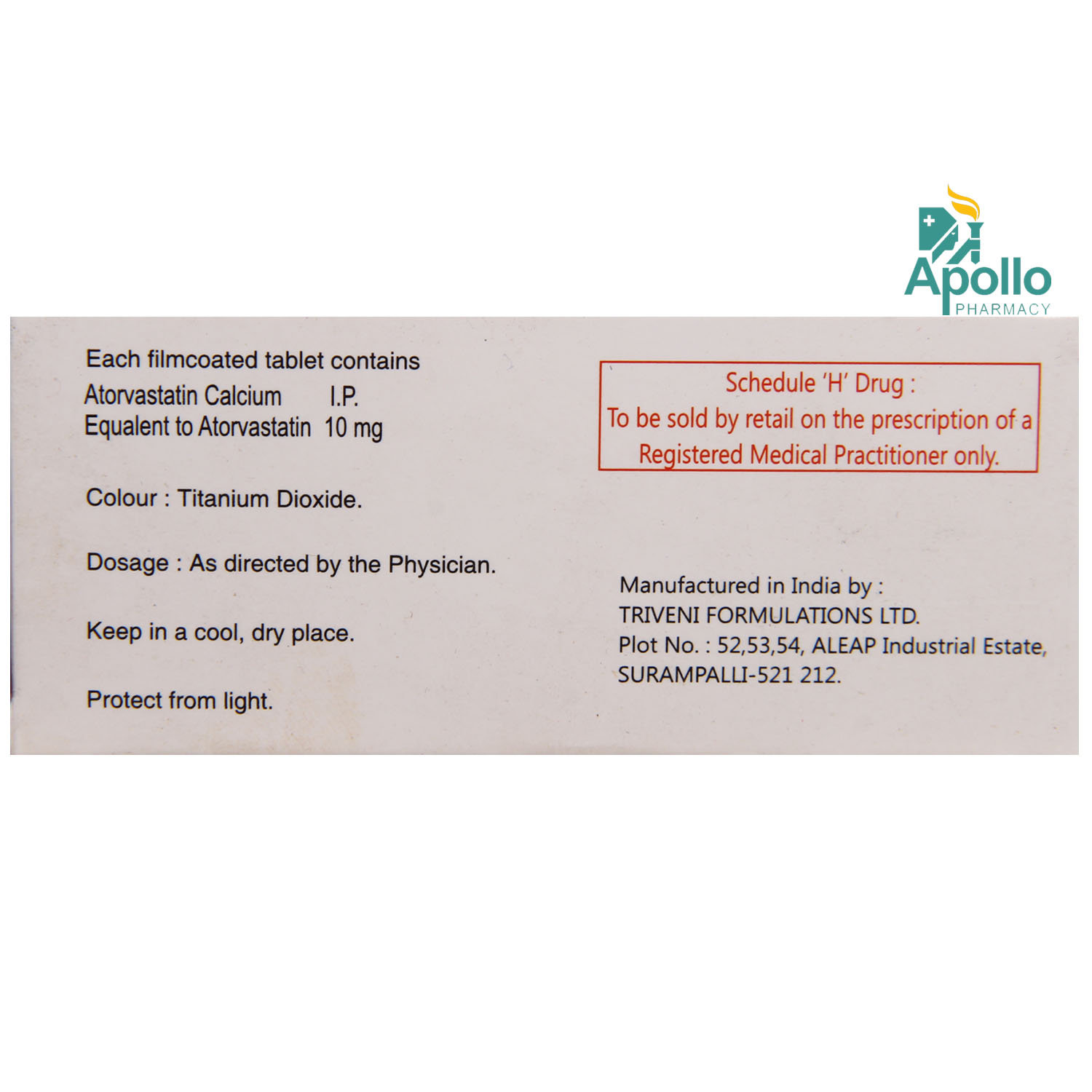 LO LDL 10MG TABLET 10'S , Pack of 10 TabletS LO LDL 10MG TABLET 10'S , Pack of 10 TabletS