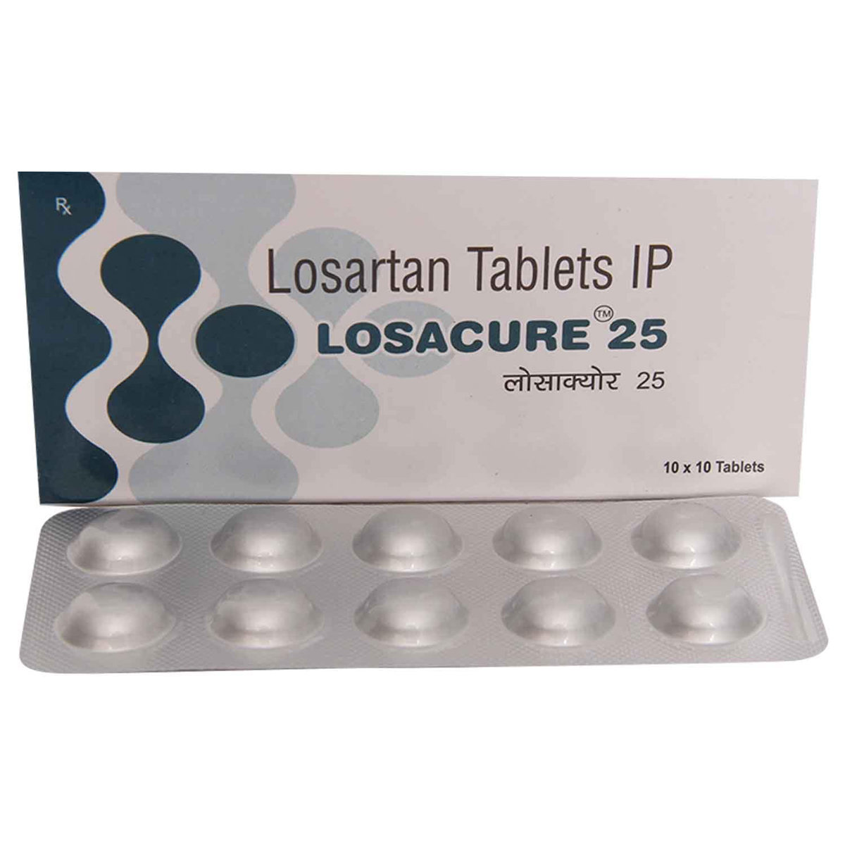 LOSACURE 25MG TABLET, Pack of 10 TABLETS LOSACURE 25MG TABLET, Pack of 10 TABLETS
