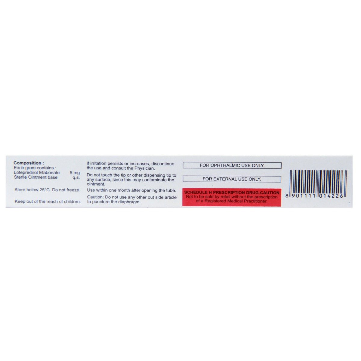 Lotel Eye Ointment 5 gm, Pack of 1 EYE OINTMENT Lotel Eye Ointment 5 gm, Pack of 1 EYE OINTMENT