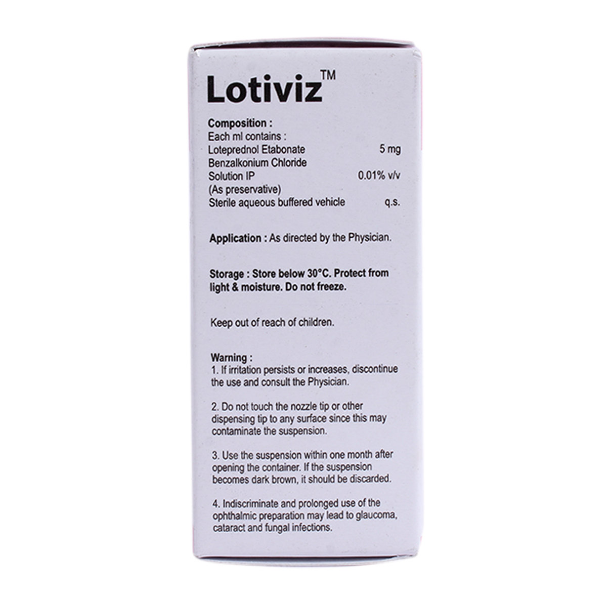 Lotiviz 0.3% Eye Drop 5 ml, Pack of 1 EYE DROP Lotiviz 0.3% Eye Drop 5 ml, Pack of 1 EYE DROP