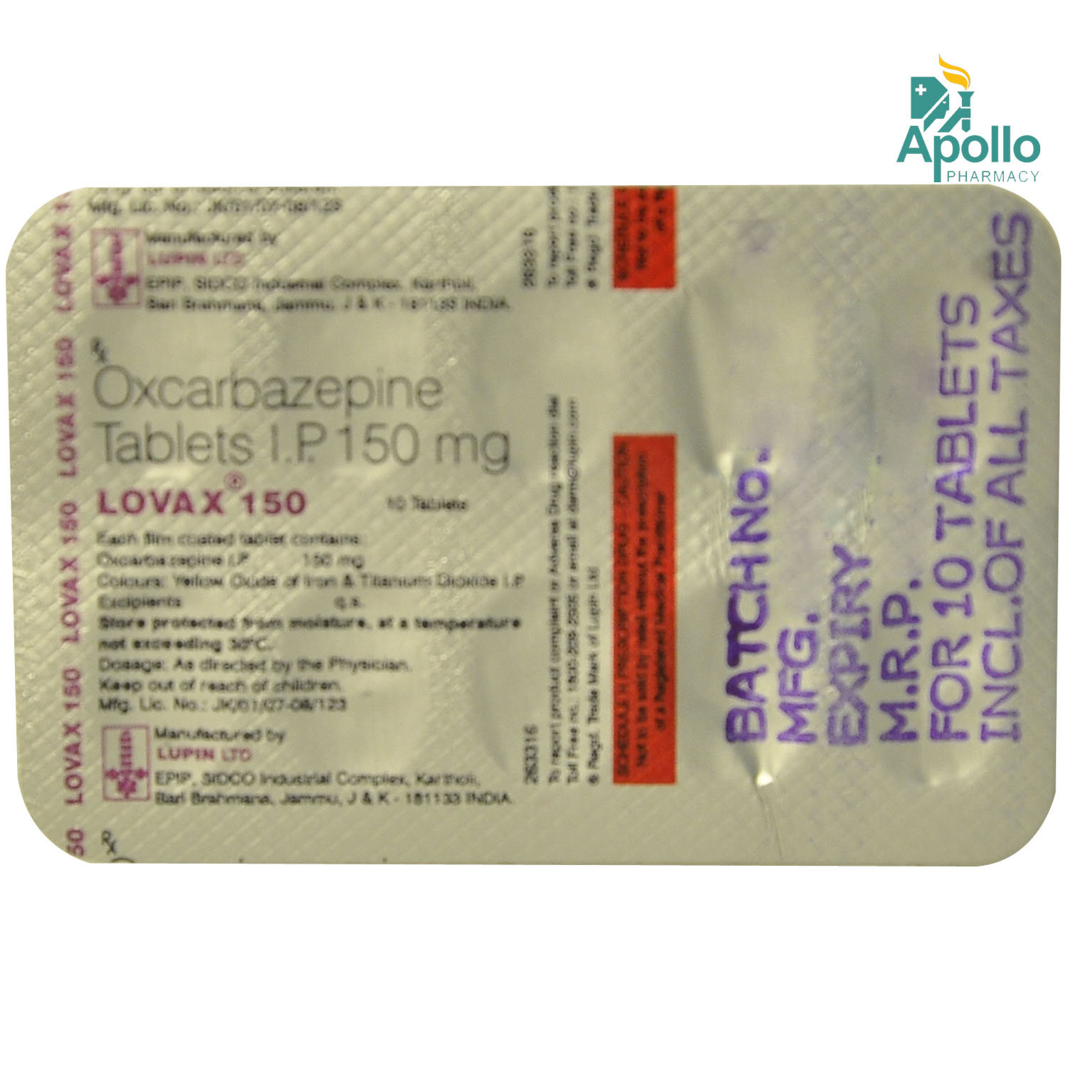 Lovax 150 Tablet 10's, Pack of 10 TABLETS Lovax 150 Tablet 10's, Pack of 10 TABLETS