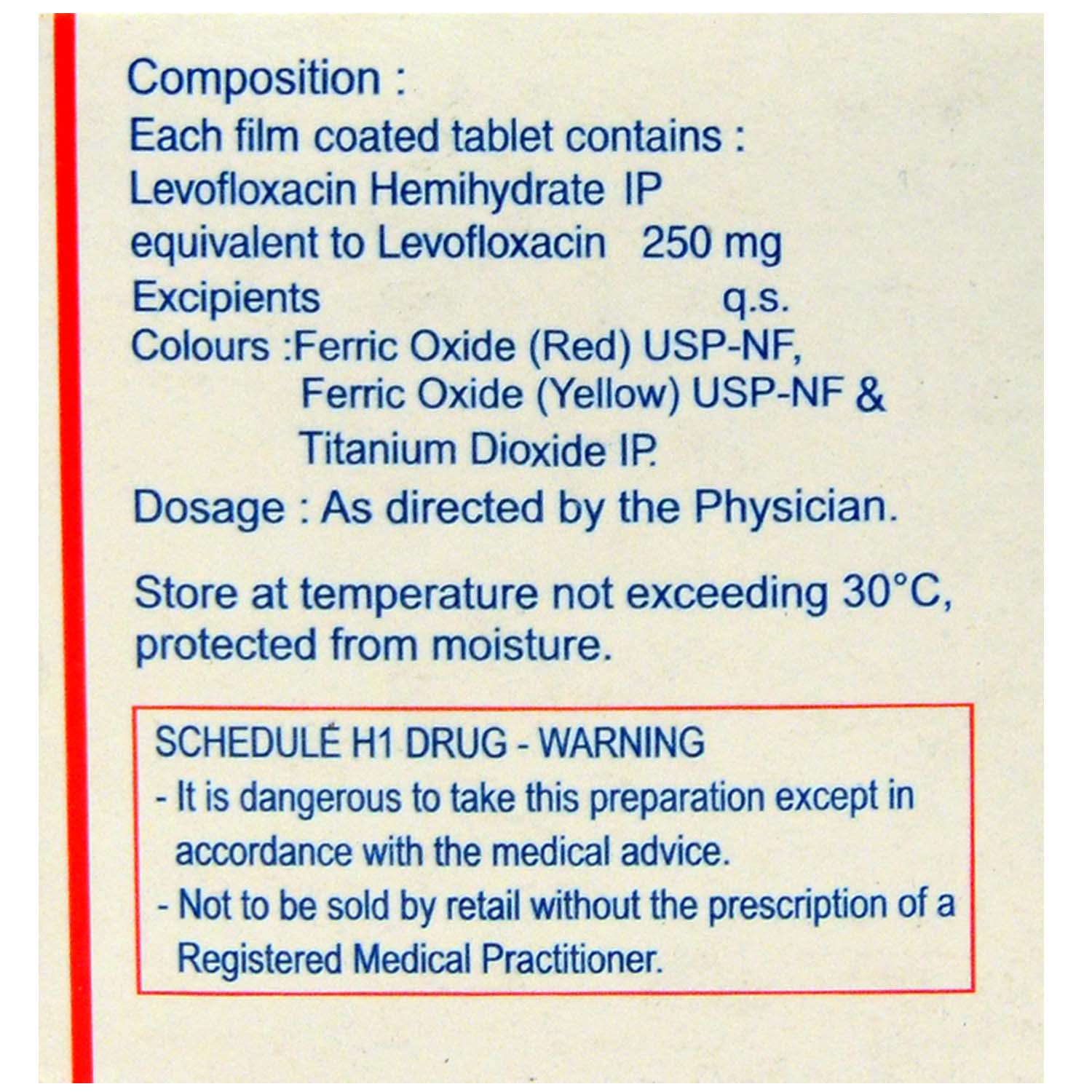 LOXOF 250MG TABLET, Pack of 10 TABLETS LOXOF 250MG TABLET, Pack of 10 TABLETS