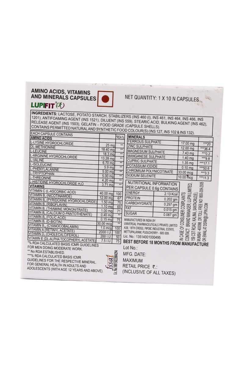 Lupifit Capsule 10's, Pack of 10 Lupifit Capsule 10's, Pack of 10
