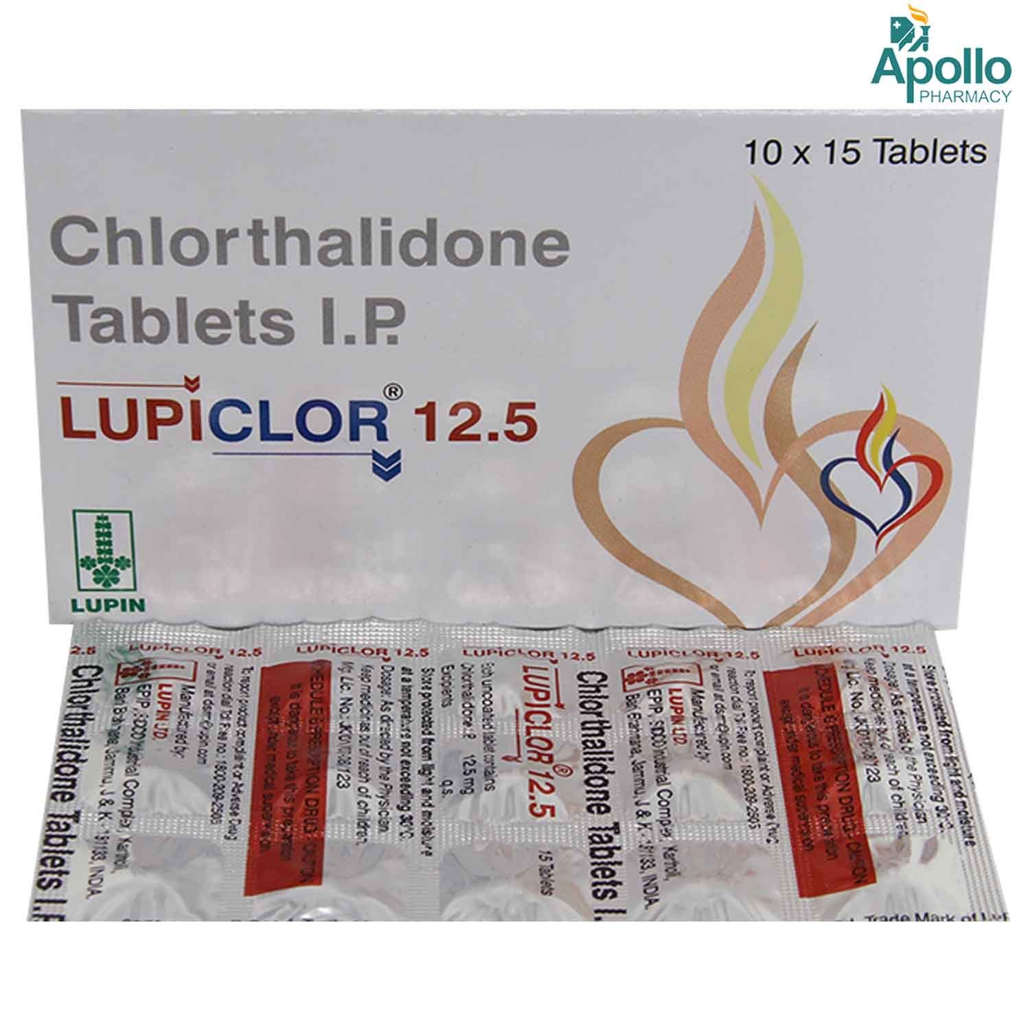 Lupiclor 12.5 Tablet 15's, Pack of 15 TabletS Lupiclor 12.5 Tablet 15's, Pack of 15 TabletS