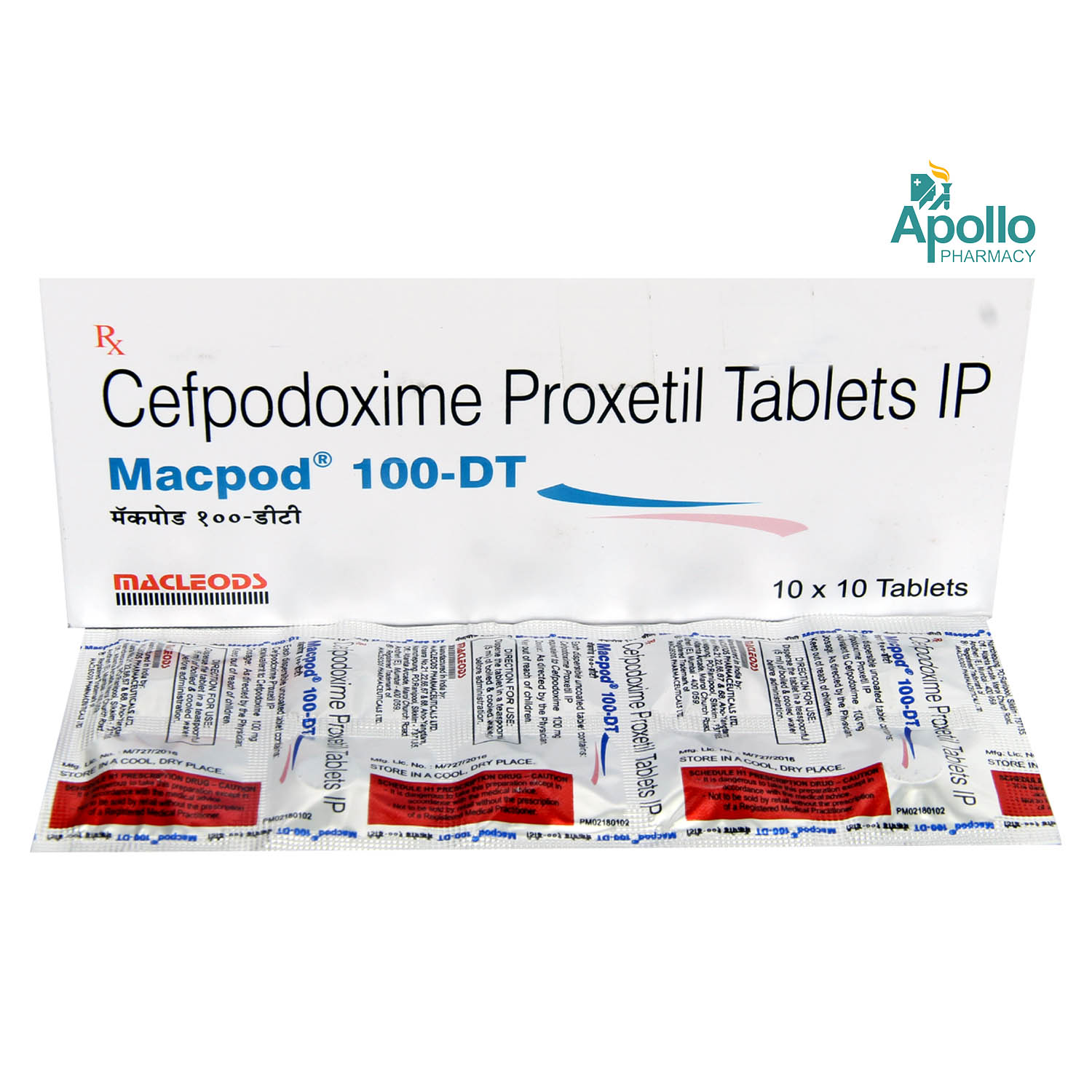 Macpod 100-DT Tablet 10's, Pack of 10 TabletS Macpod 100-DT Tablet 10's, Pack of 10 TabletS