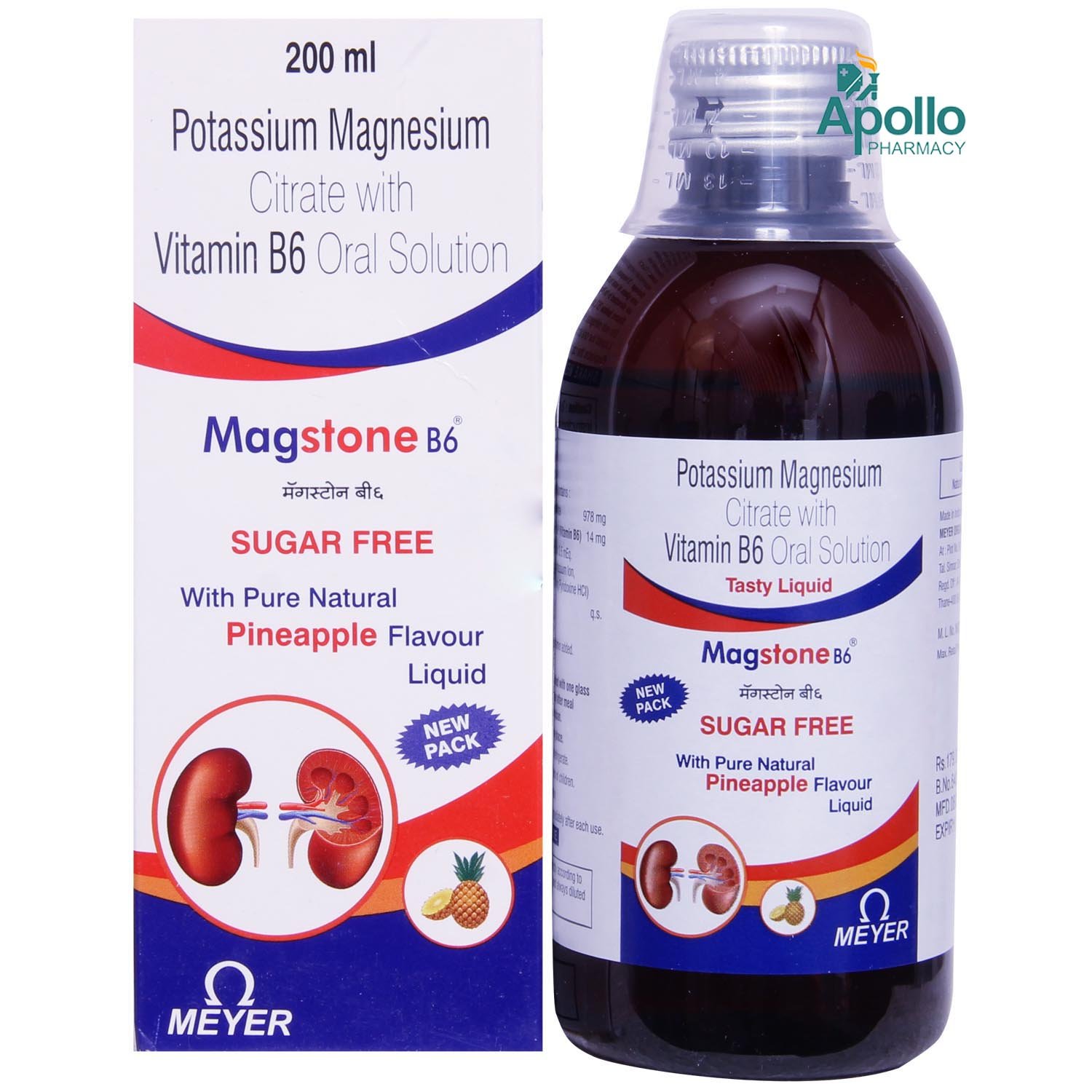 Magstone B6 Oral Solution 200 ml, Pack of 1 SOLUTION Magstone B6 Oral Solution 200 ml, Pack of 1 SOLUTION