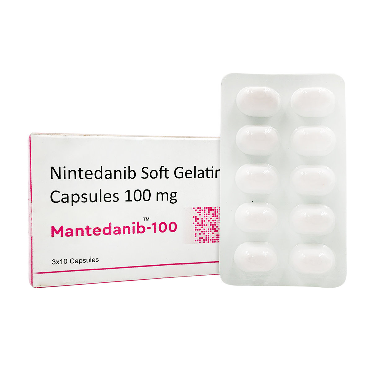 Mantedanib-100 Softgel Cap 10'S, Pack of 10 CAPSULES Mantedanib-100 Softgel Cap 10'S, Pack of 10 CAPSULES