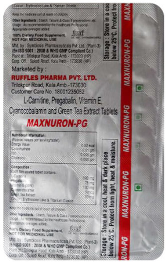 Maxnuron-PG Tablet 10's, Pack of 10 TABLETS Maxnuron-PG Tablet 10's, Pack of 10 TABLETS