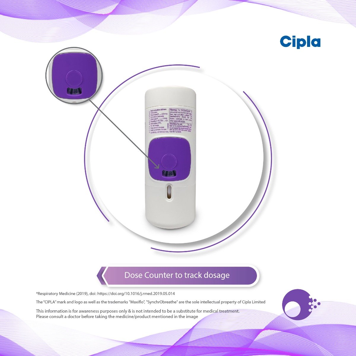 Maxiflo 125 Synchrobreathe Inhaler 120 mdi, Pack of 1 INHALER Maxiflo 125 Synchrobreathe Inhaler 120 mdi, Pack of 1 INHALER