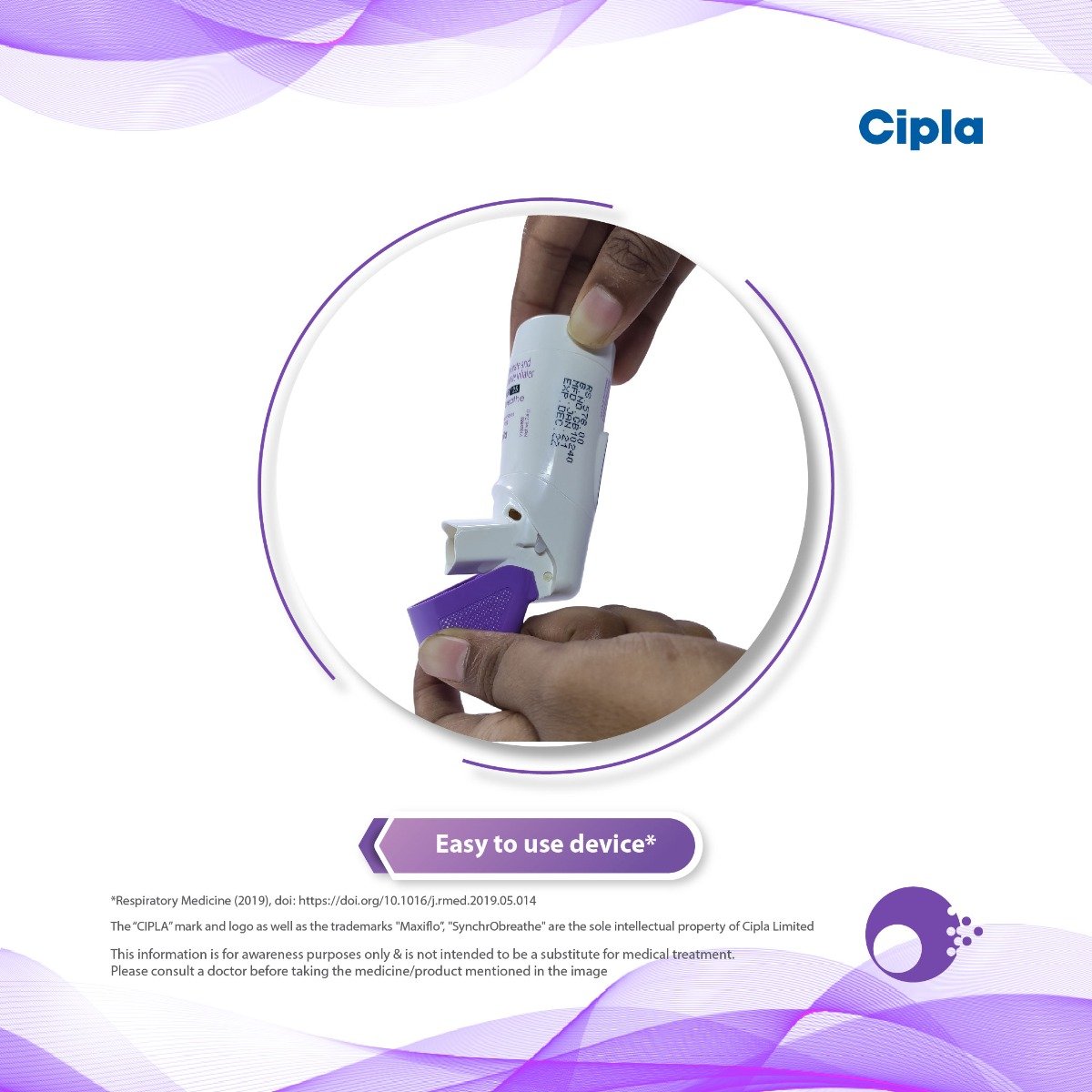 Maxiflo 125 Synchrobreathe Inhaler 120 mdi, Pack of 1 INHALER Maxiflo 125 Synchrobreathe Inhaler 120 mdi, Pack of 1 INHALER